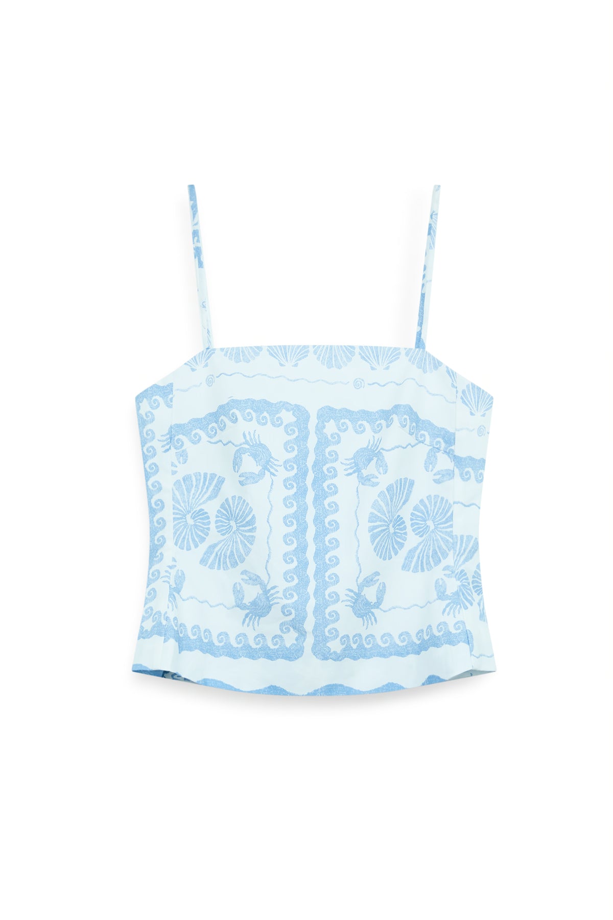 AIIZ Women's Printed Strappy Top