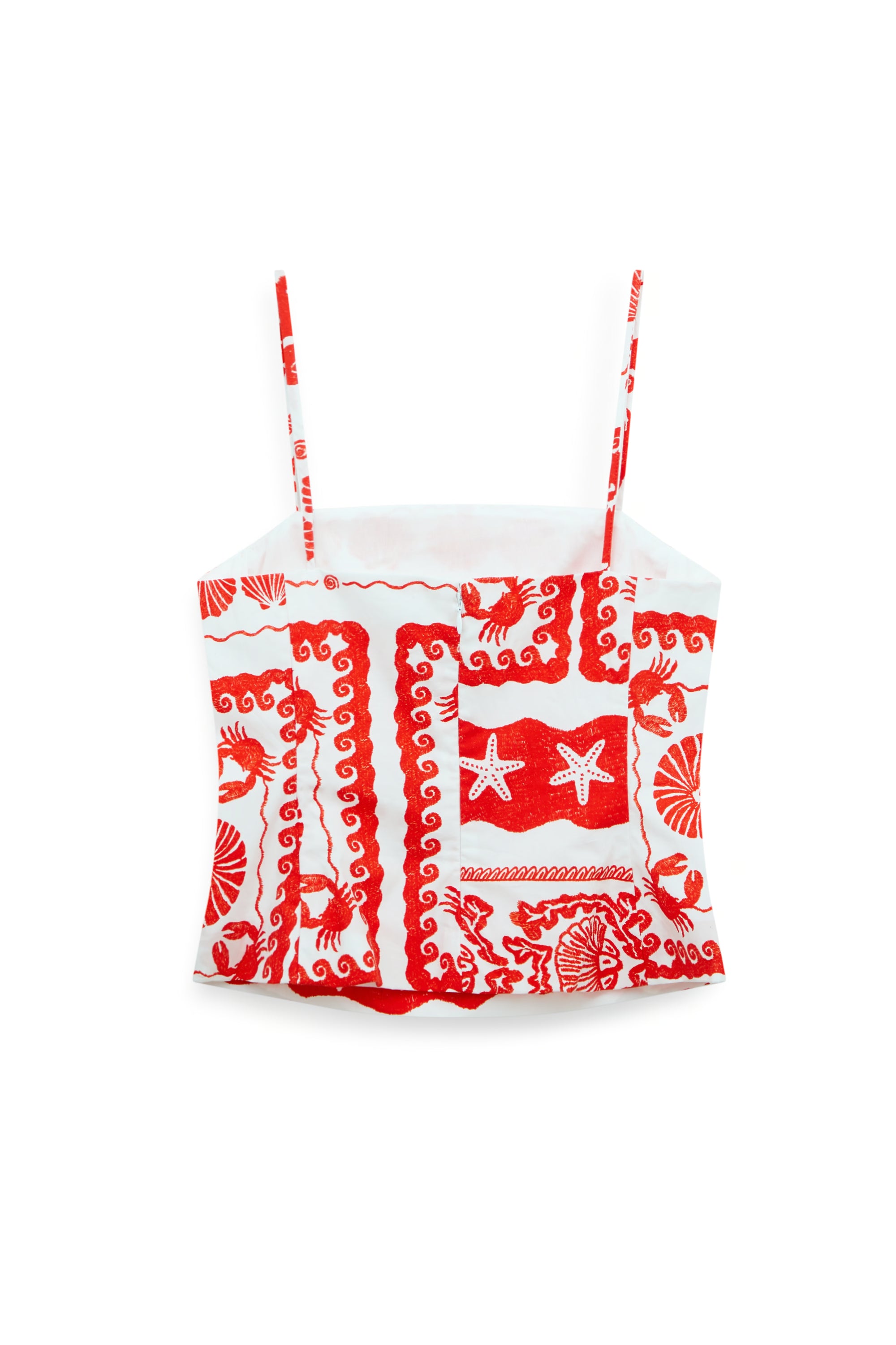 AIIZ Women's Printed Strappy Top