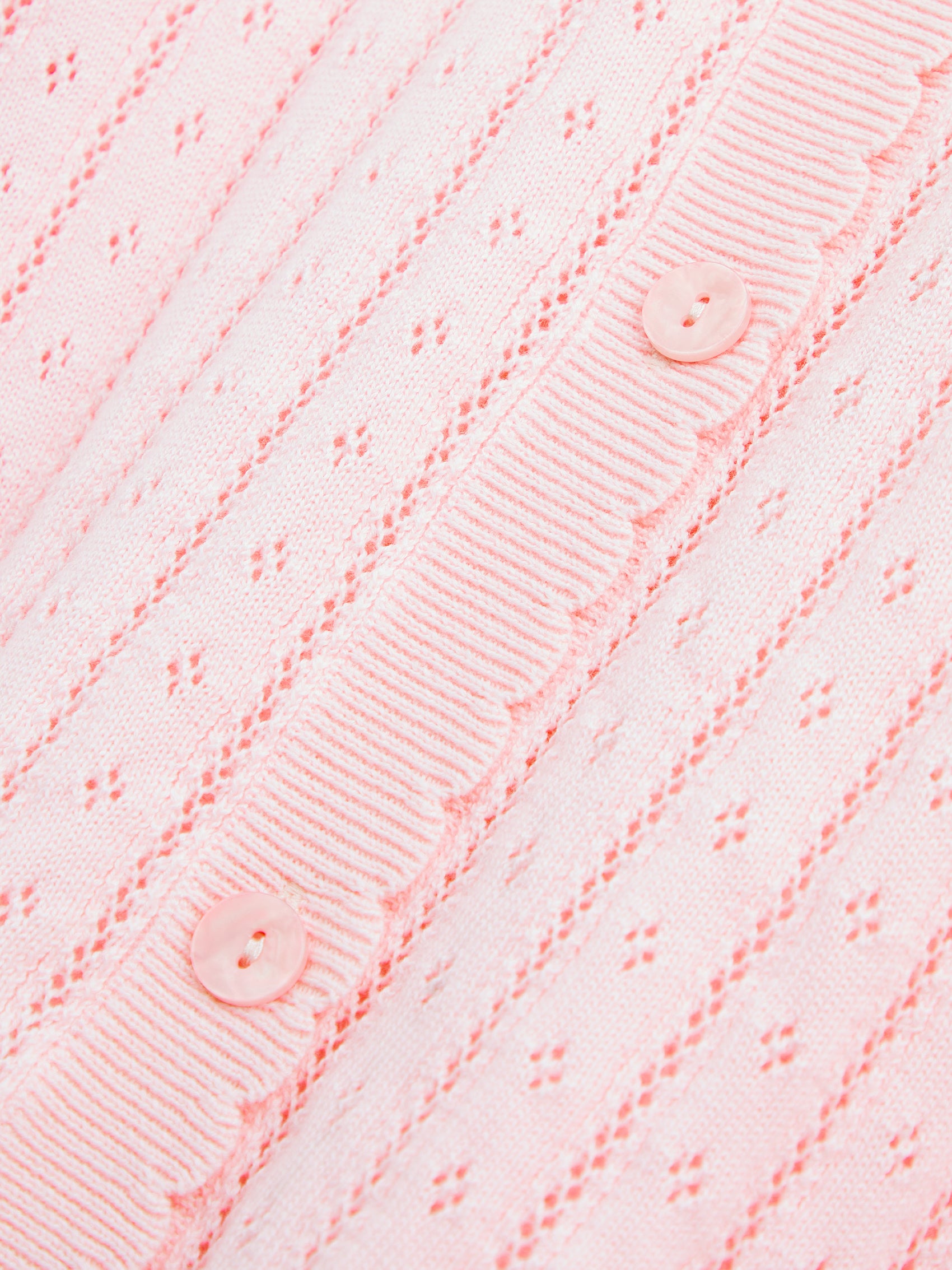 AIIZ Women's Pointelle Knit Cardigan