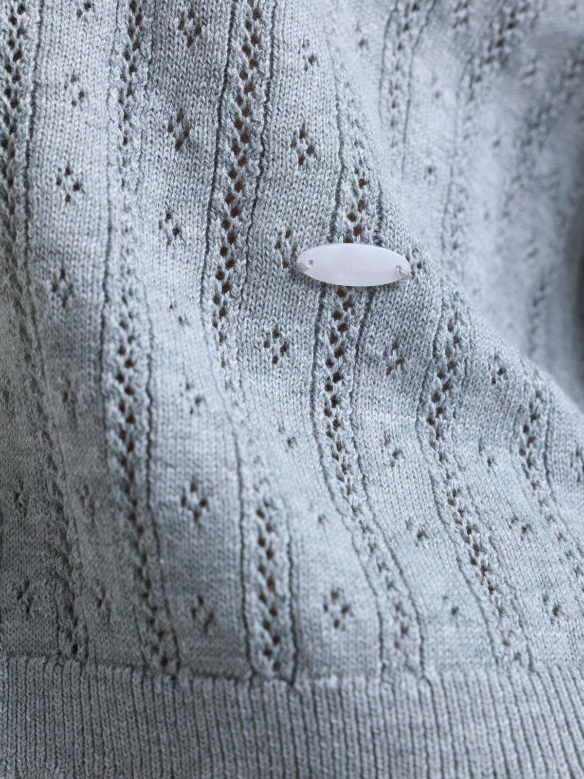 AIIZ Women's Pointelle Knit Cardigan
