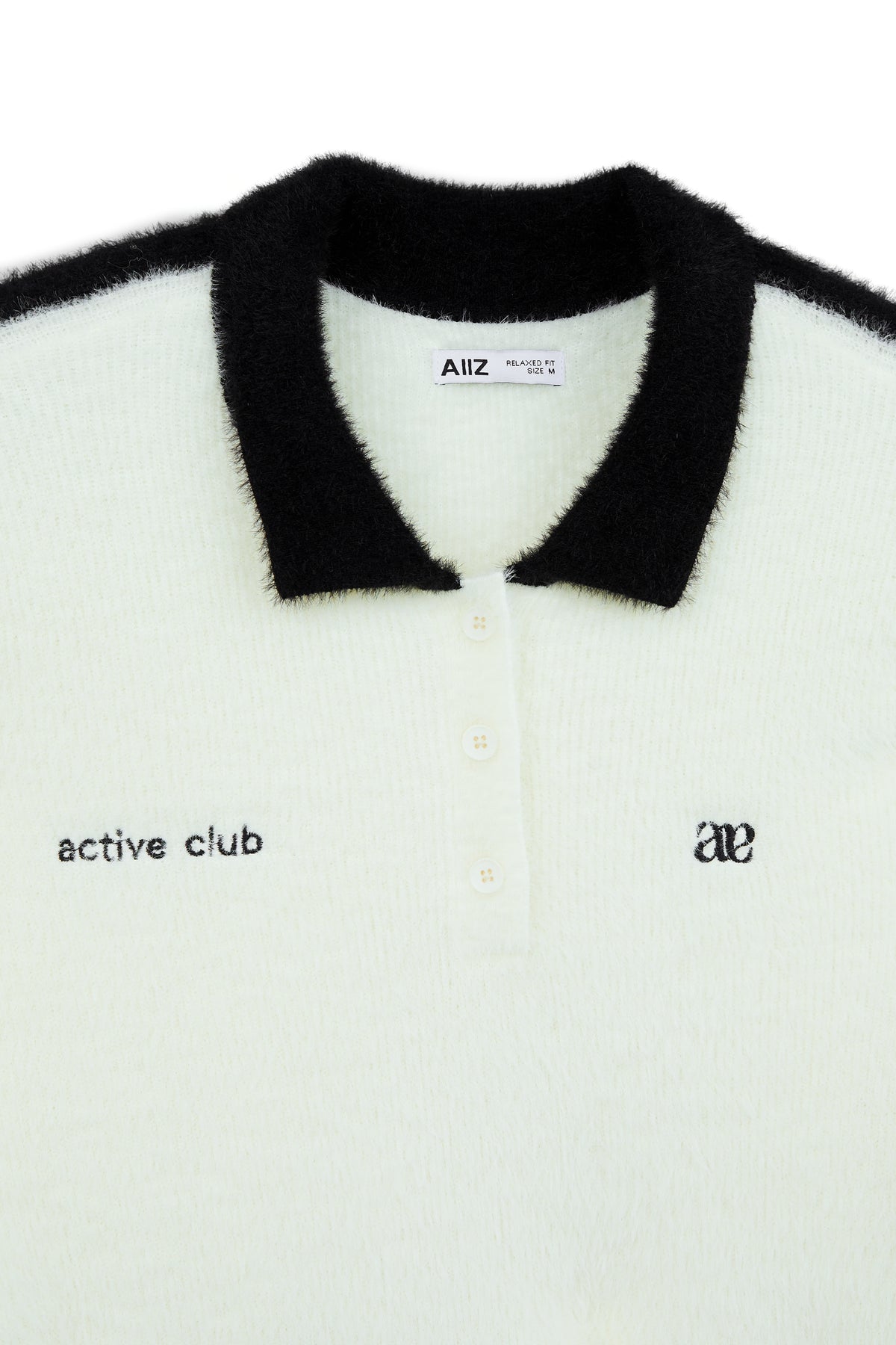 Women's Blokecore Fluffy Knit Long Sleeve Polo