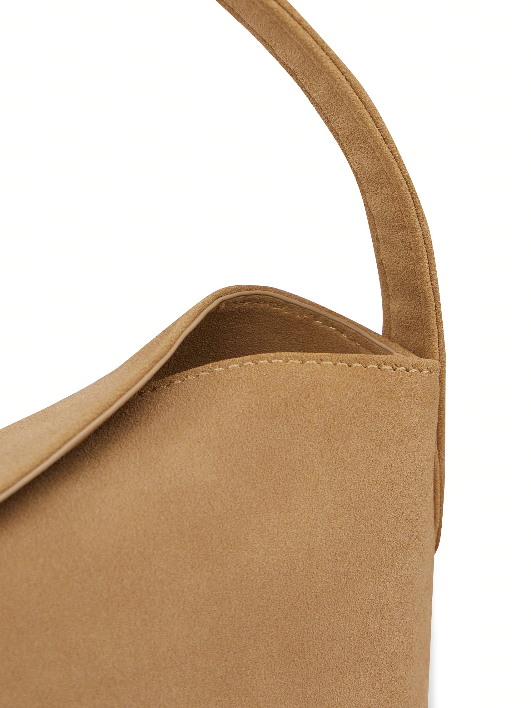 AIIZ Suede Handle Bag