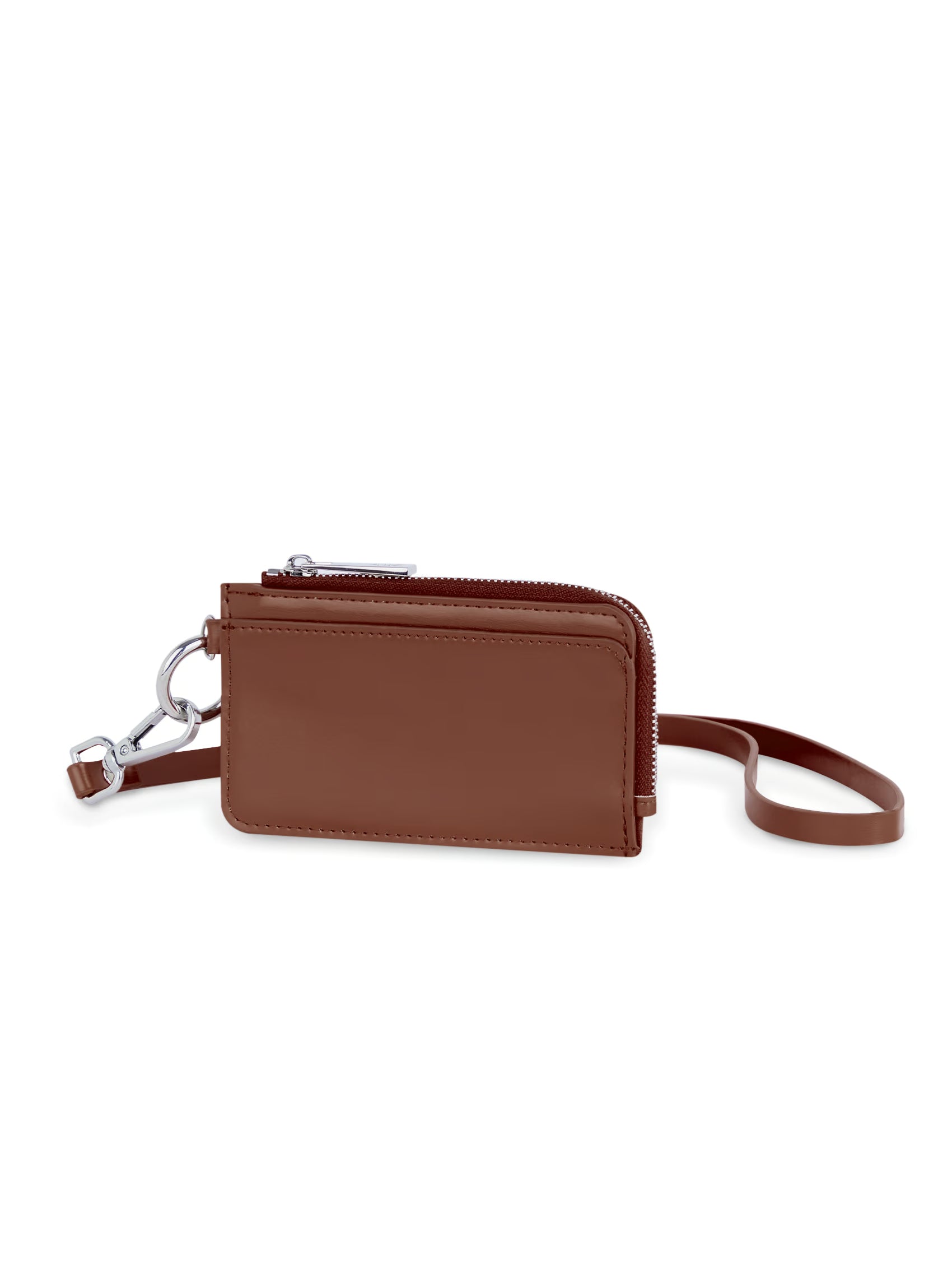 AIIZ Card Holder with Neck Strap (Brown / FS)