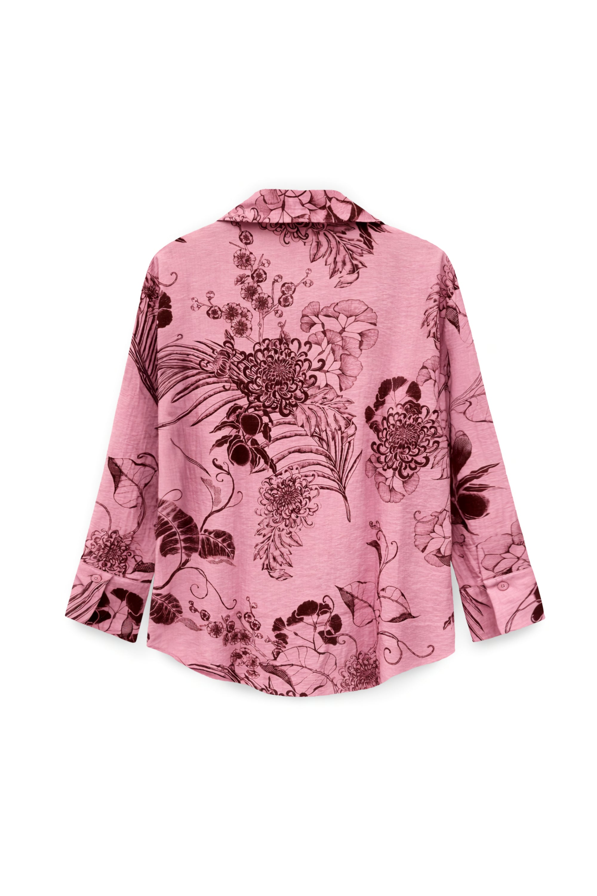 AIIZ Women's Wild West Gardens Printed Long Sleeve Shirt