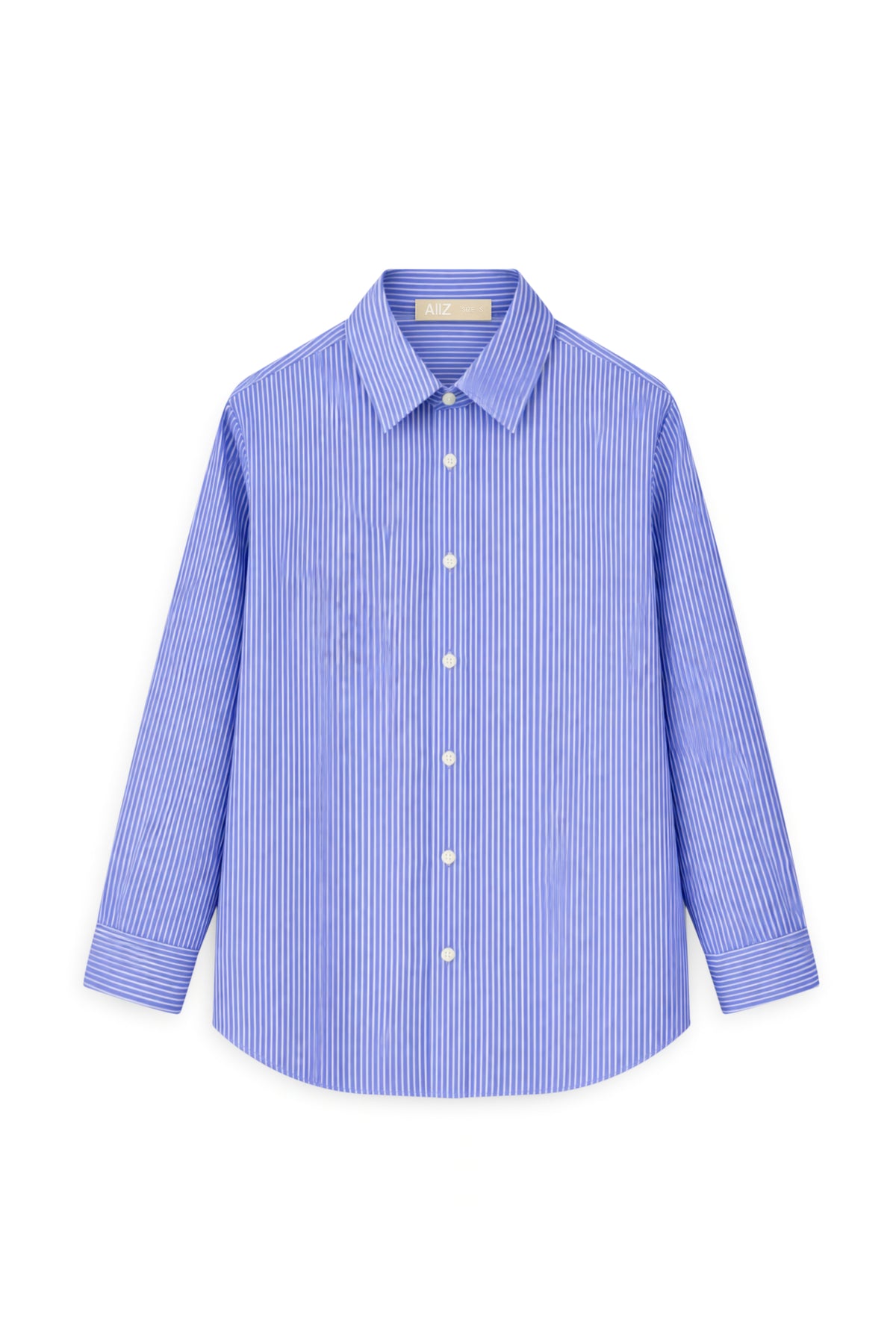 AIIZ Women's Striped Long Sleeve Shirt