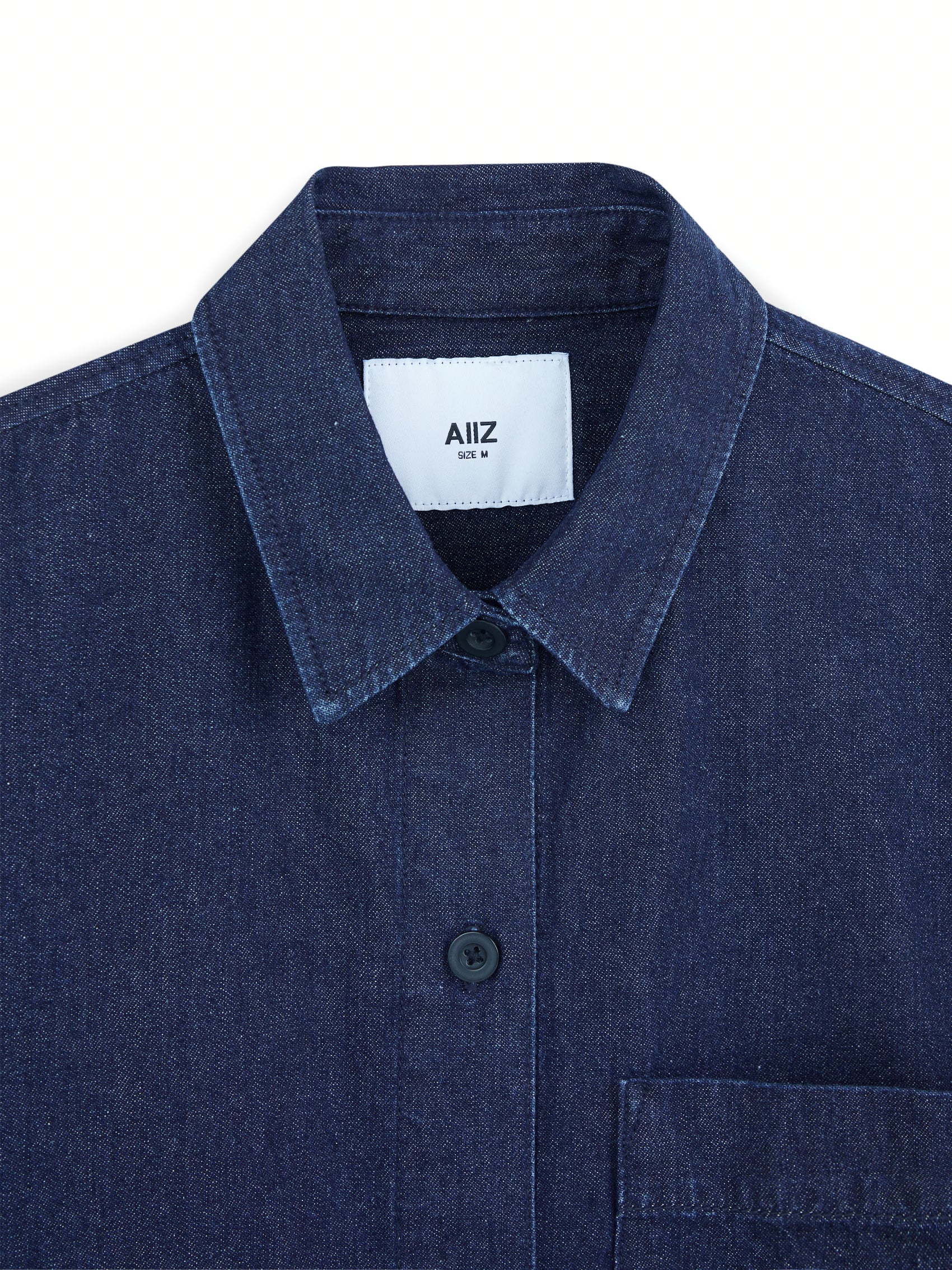 AIIZ Women’s Denim Shirt with Pocket
