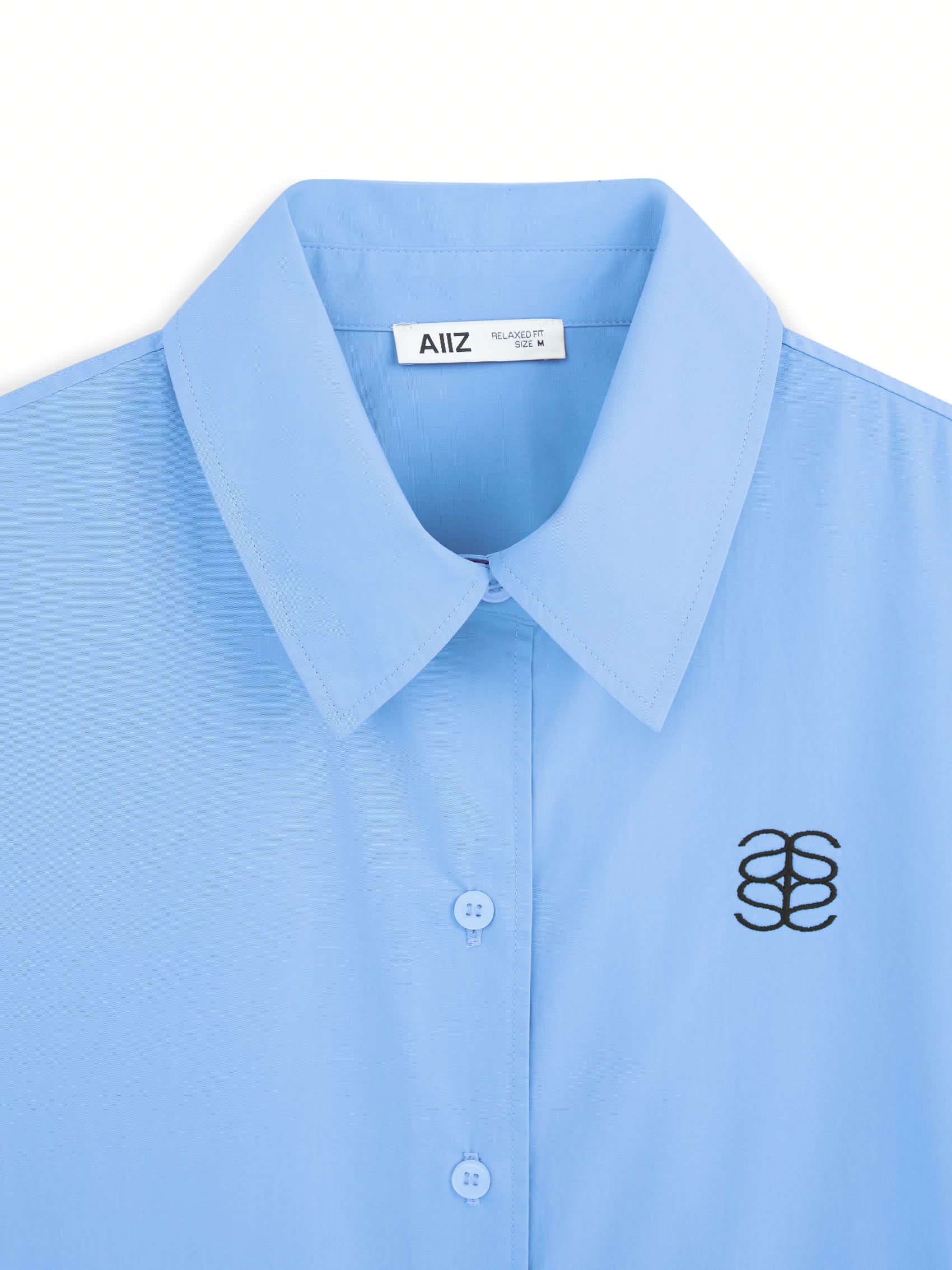 AIIZ Women's Cropped Long Sleeve Shirt