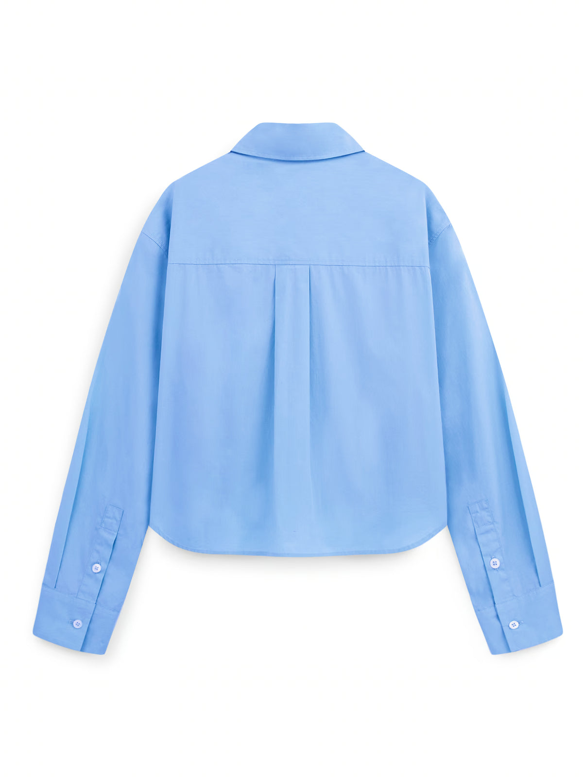 AIIZ Women's Cropped Long Sleeve Shirt
