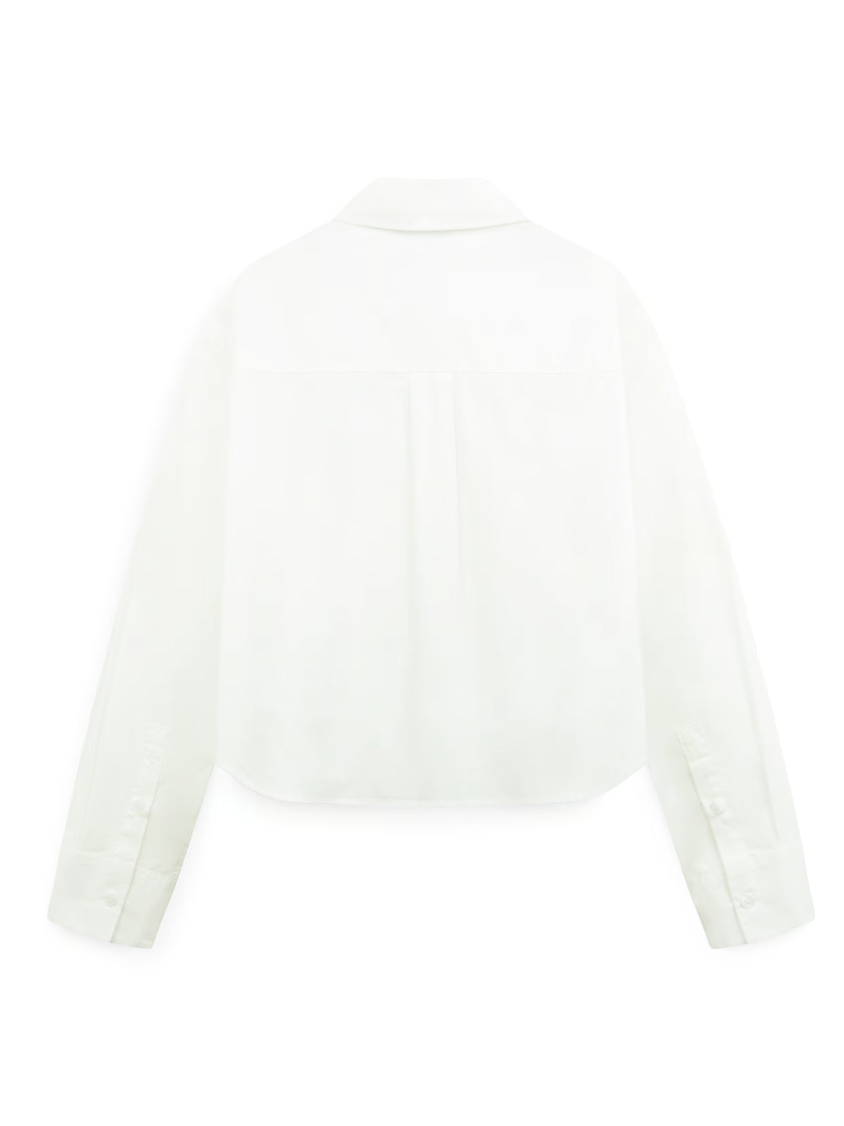 AIIZ Women's Cropped Long Sleeve Shirt
