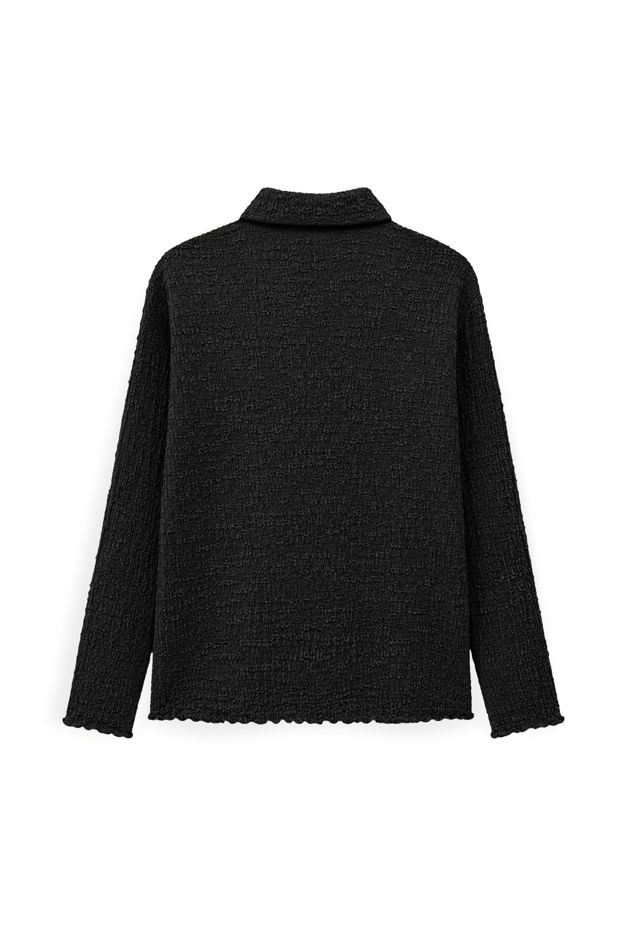 AIIZ Women's Crinkled Long Sleeve Shirt