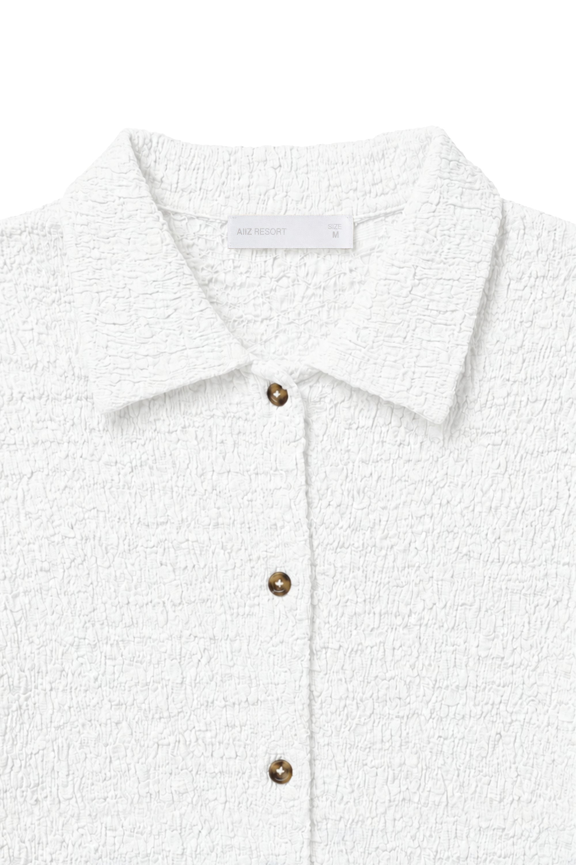 AIIZ Women's Crinkled Long Sleeve Shirt