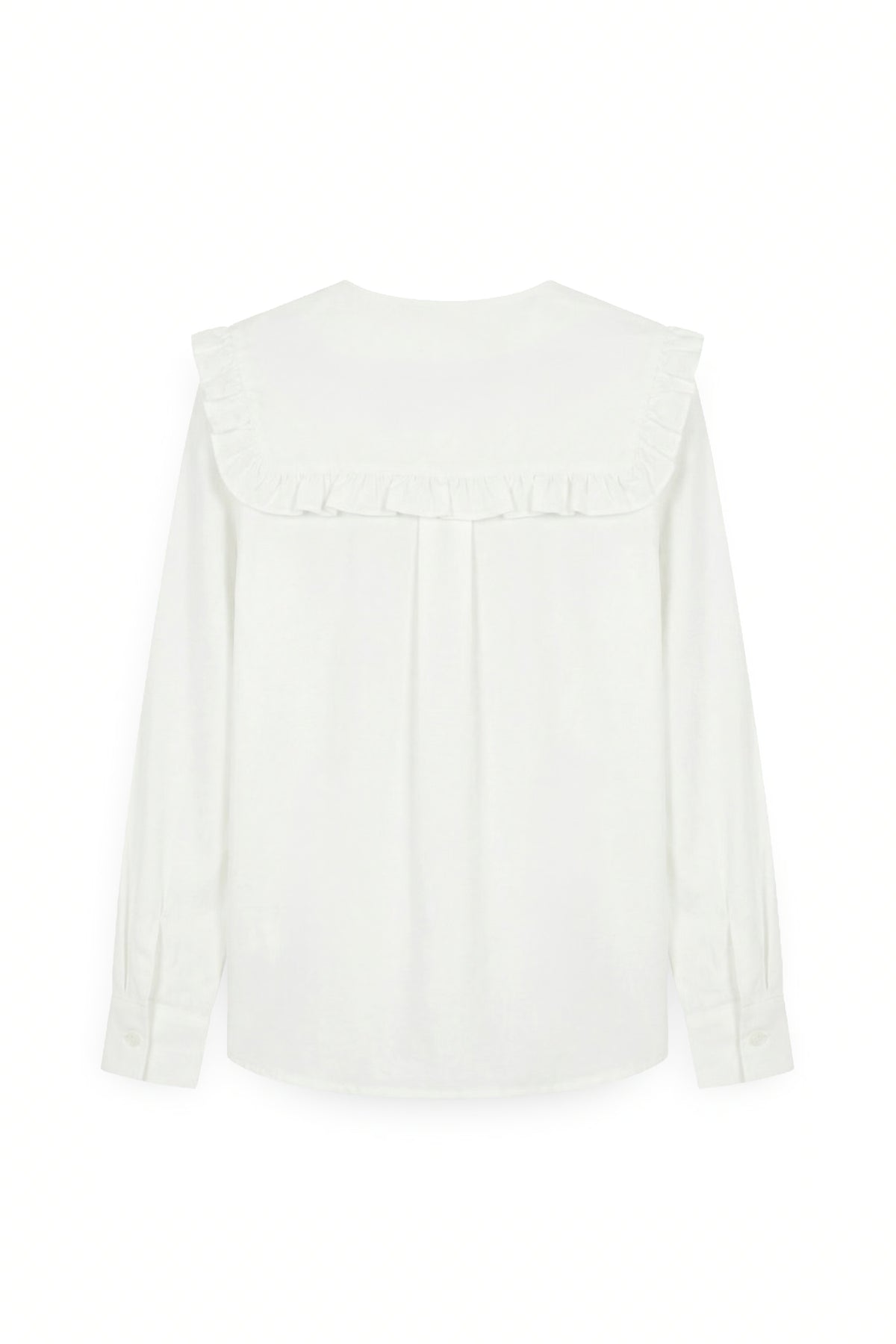 AIIZ Women's Embroidered Peter Pan Collar Blouse