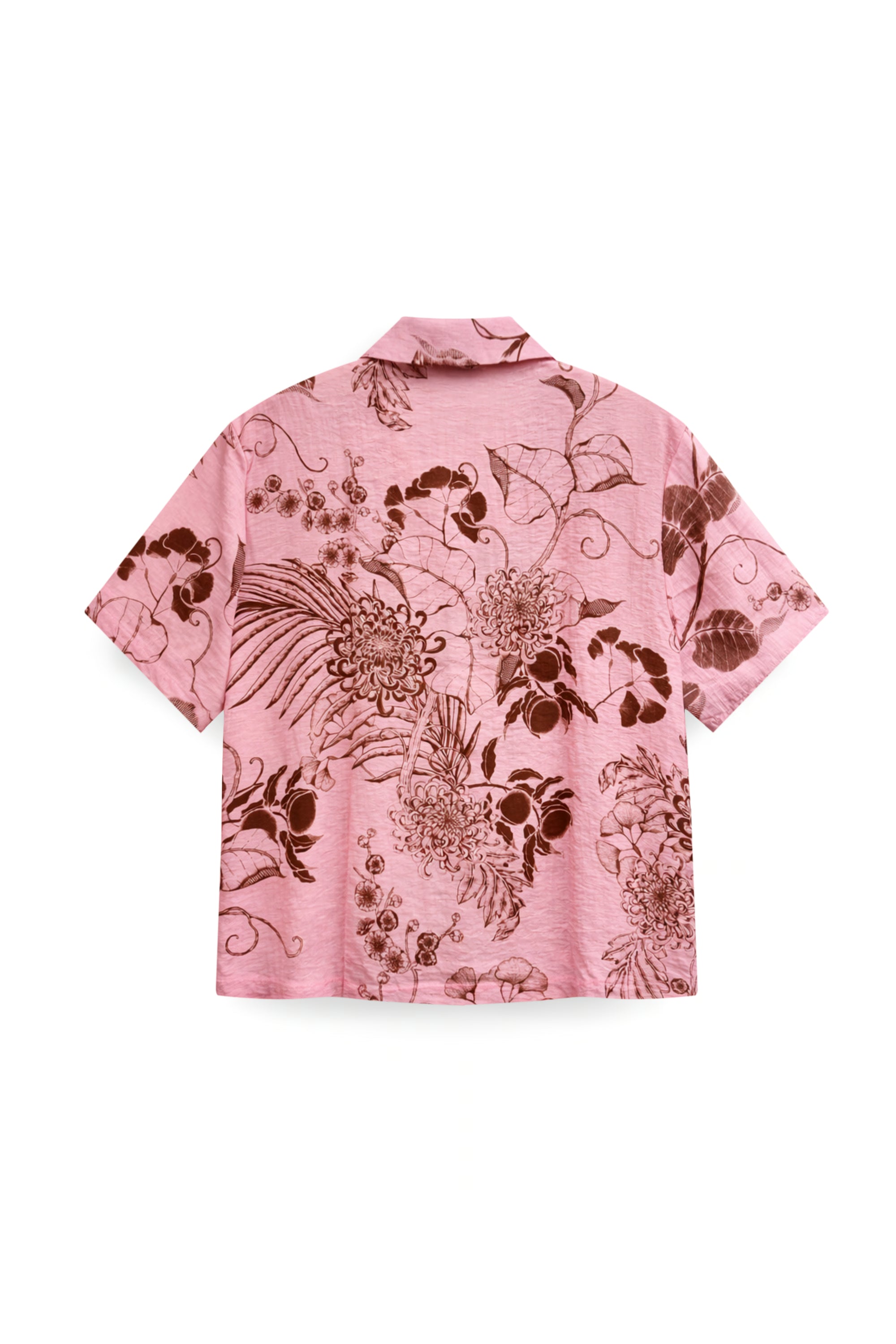 AIIZ Women's Wild West Gardens Printed Short Sleeve Shirt