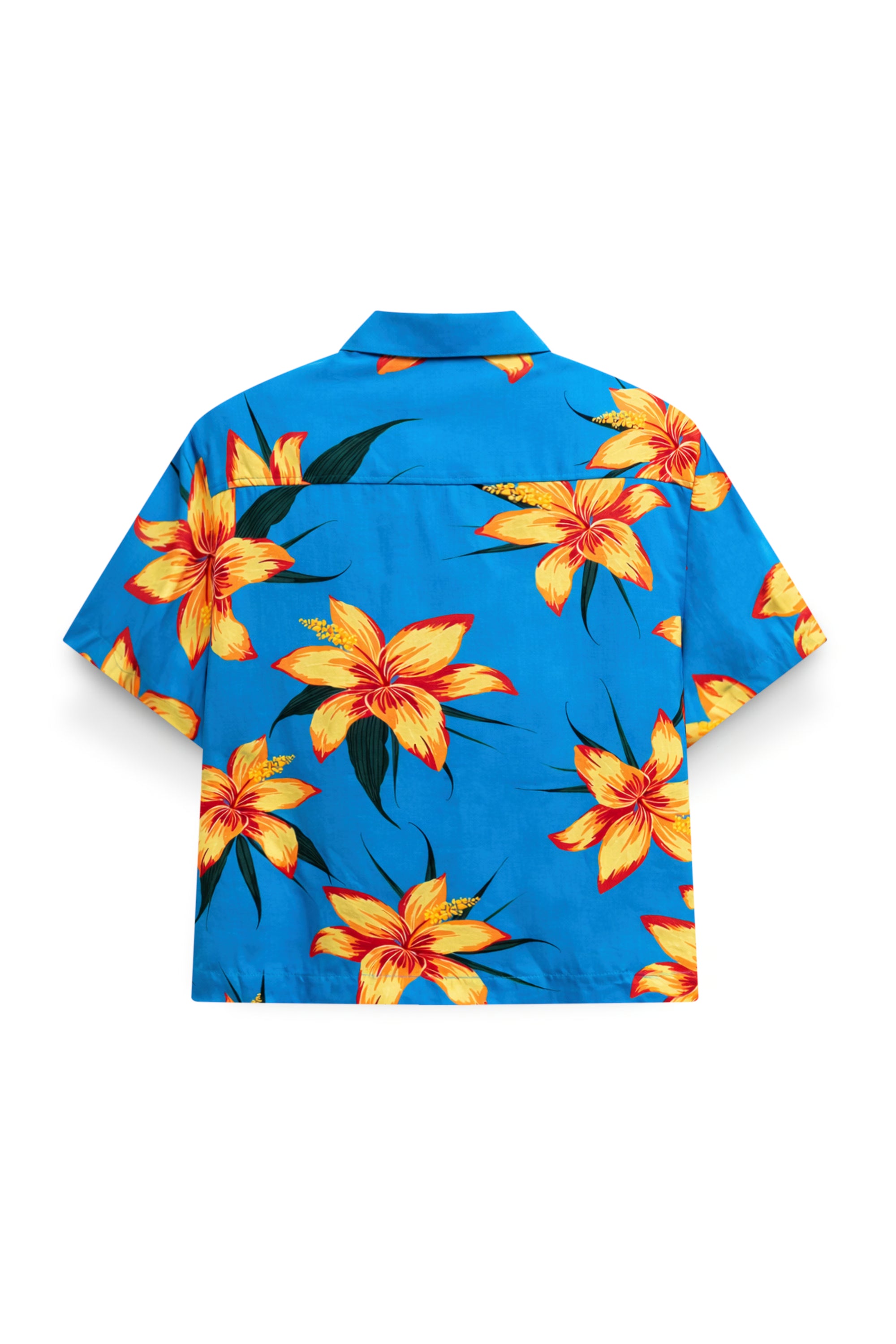 AIIZ Women’s Songkran Floral Short-Sleeve Shirt – 100% Rayon