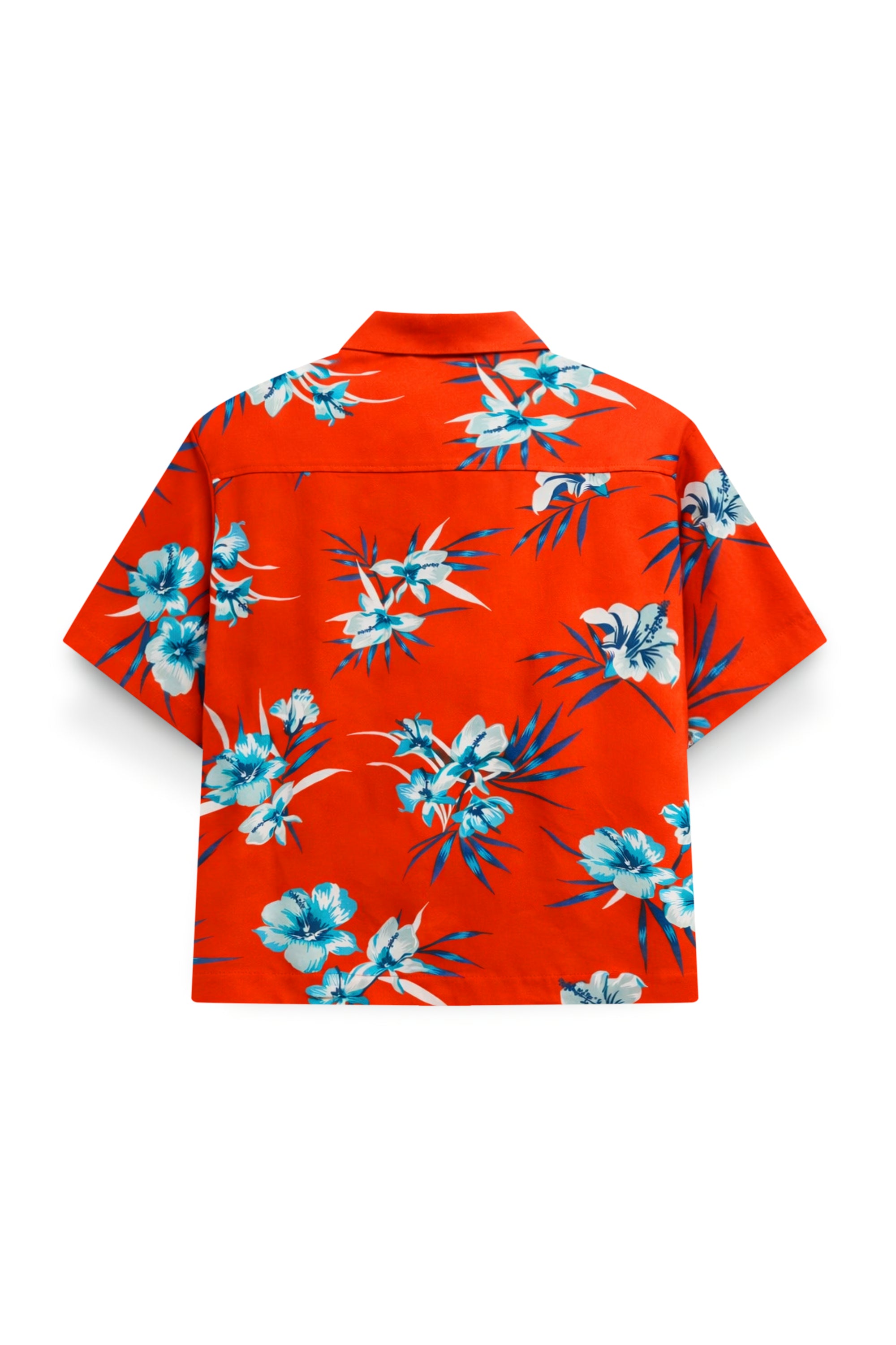 AIIZ Women’s Songkran Floral Short-Sleeve Shirt – 100% Rayon