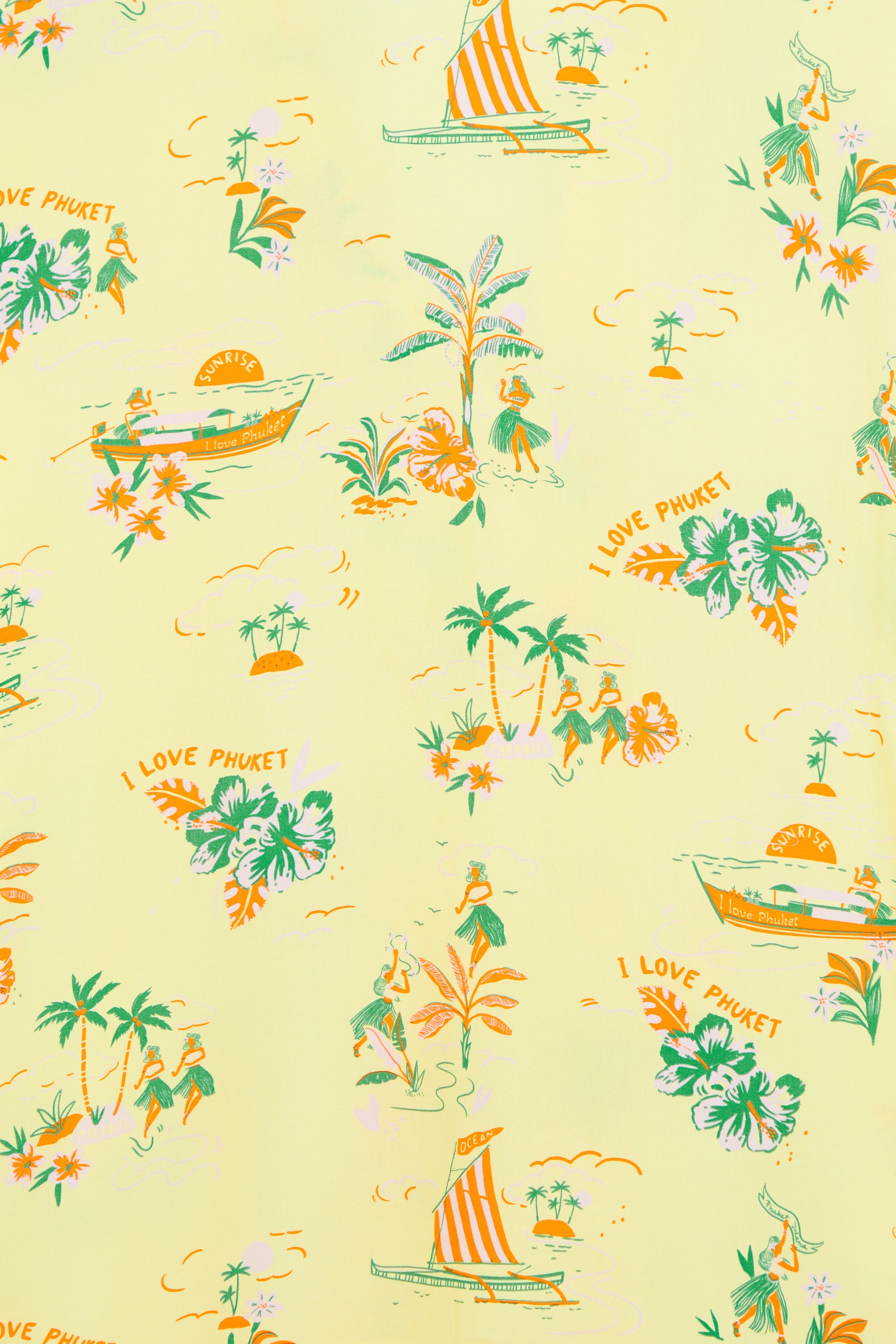 AIIZ Women’s Hawaiian Short-Sleeve Summer Print Shirt – 100% Rayon