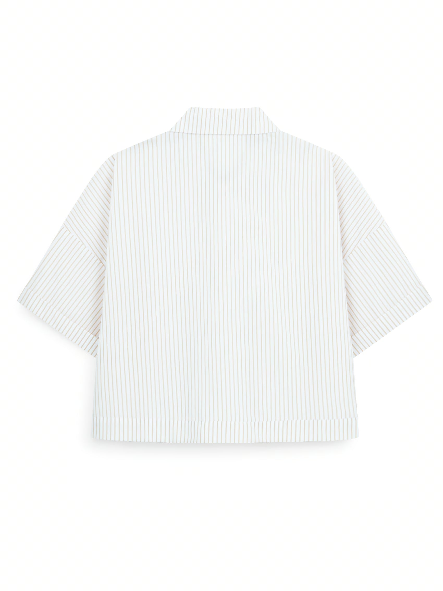 AIIZ Women's Striped Short Sleeve Shirt
