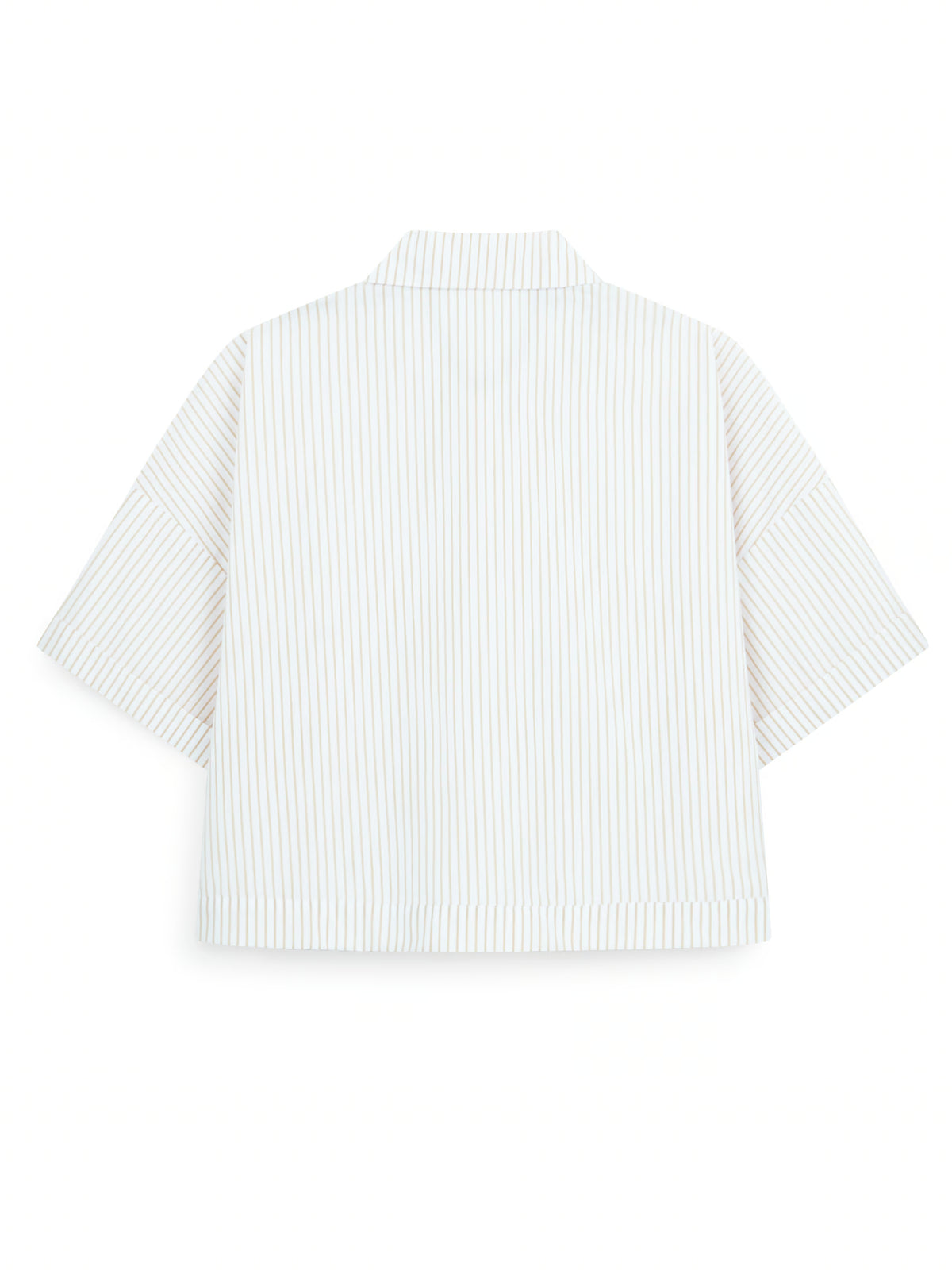 AIIZ Women's Striped Short Sleeve Shirt