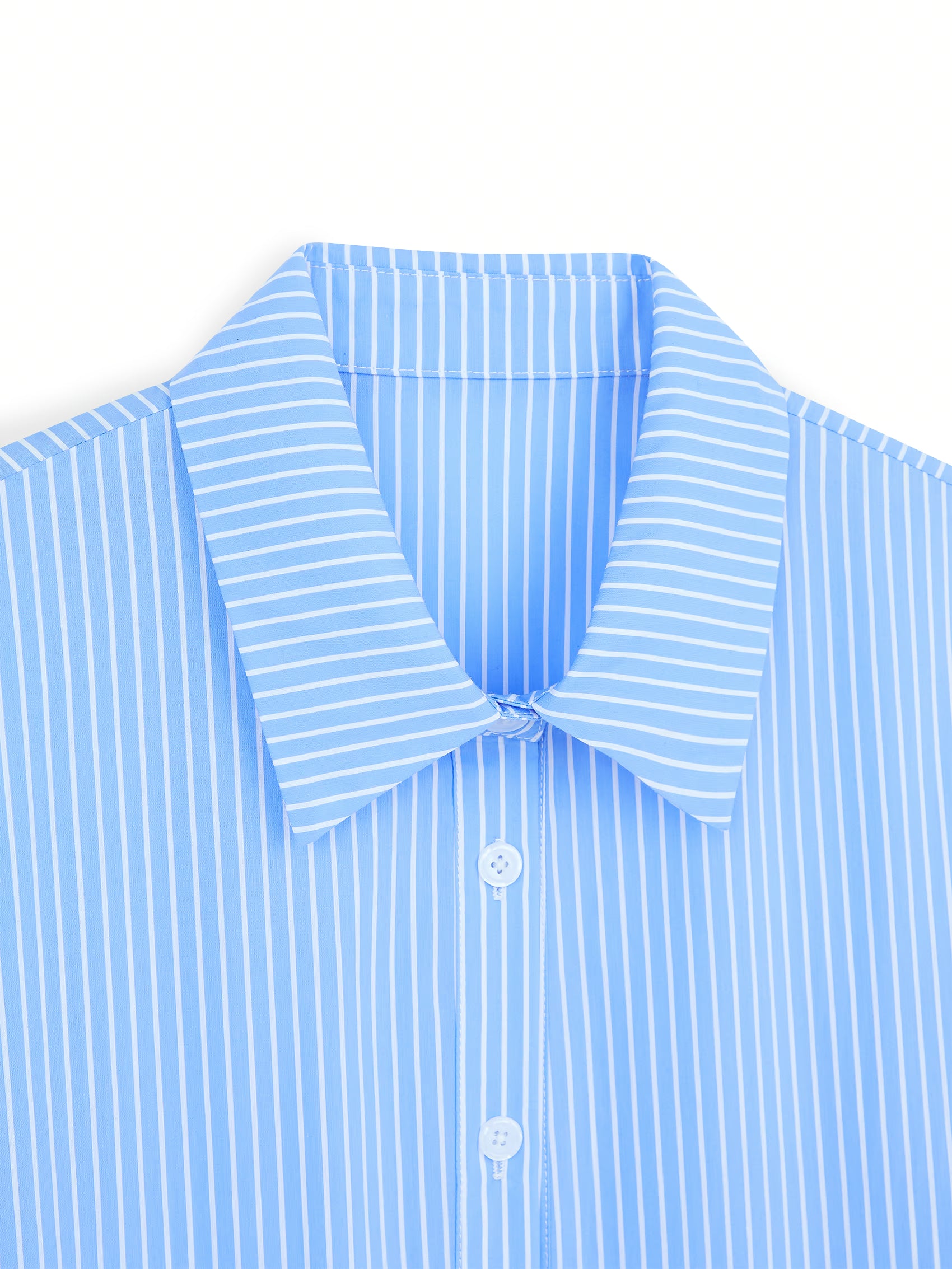 AIIZ Women's Striped Short Sleeve Shirt