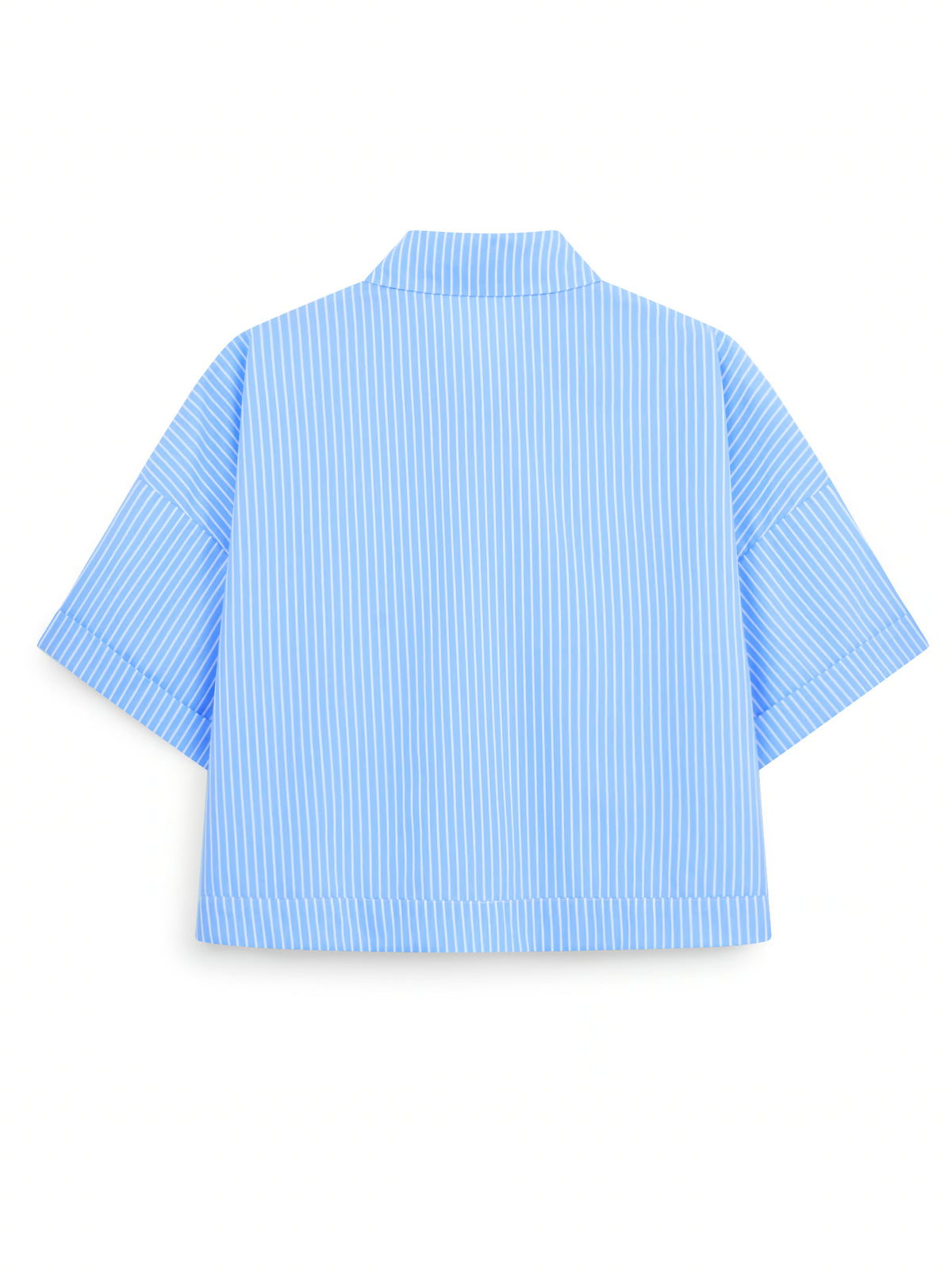 AIIZ Women's Striped Short Sleeve Shirt