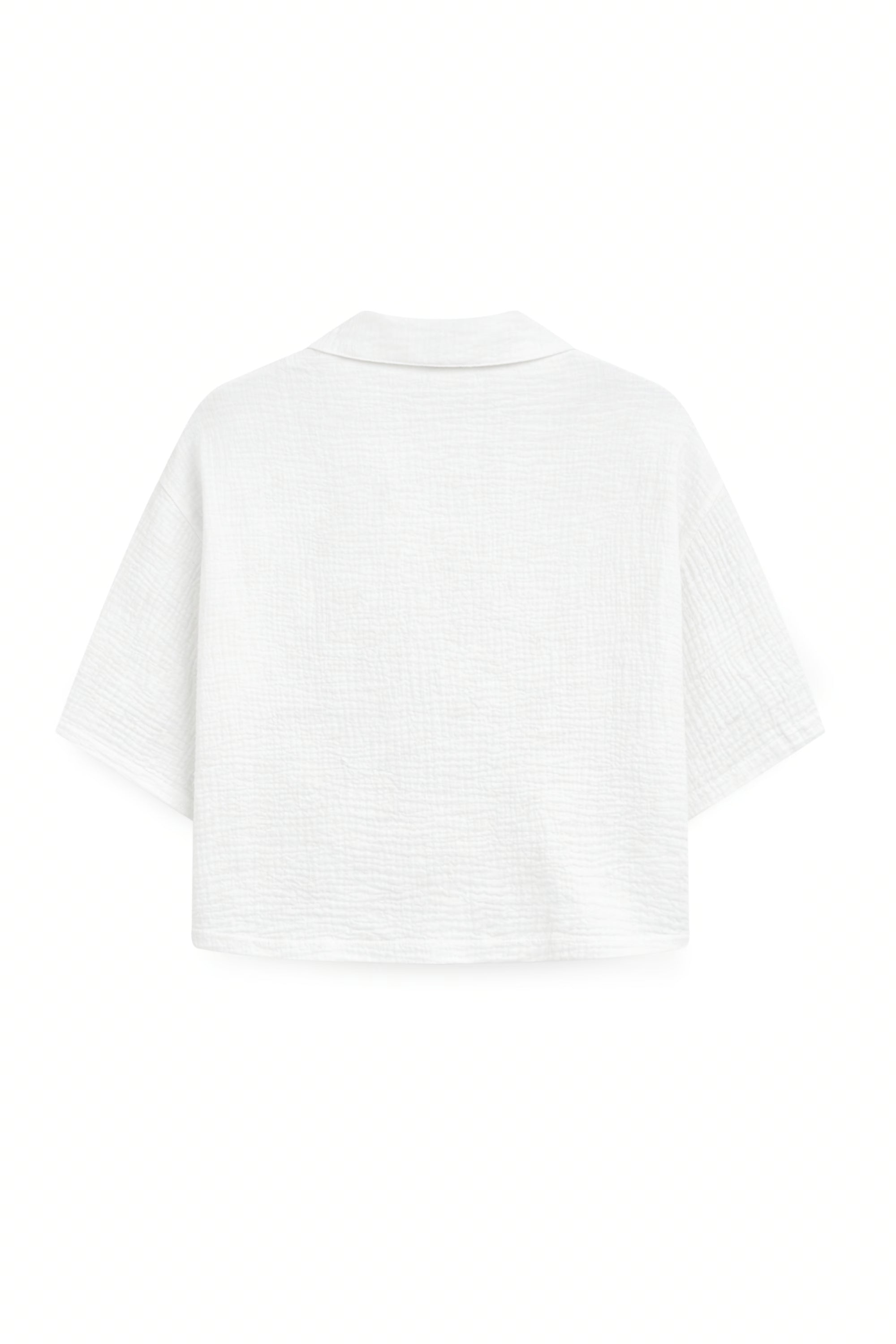 AIIZ Women’s Texture Short Sleeve Shirt