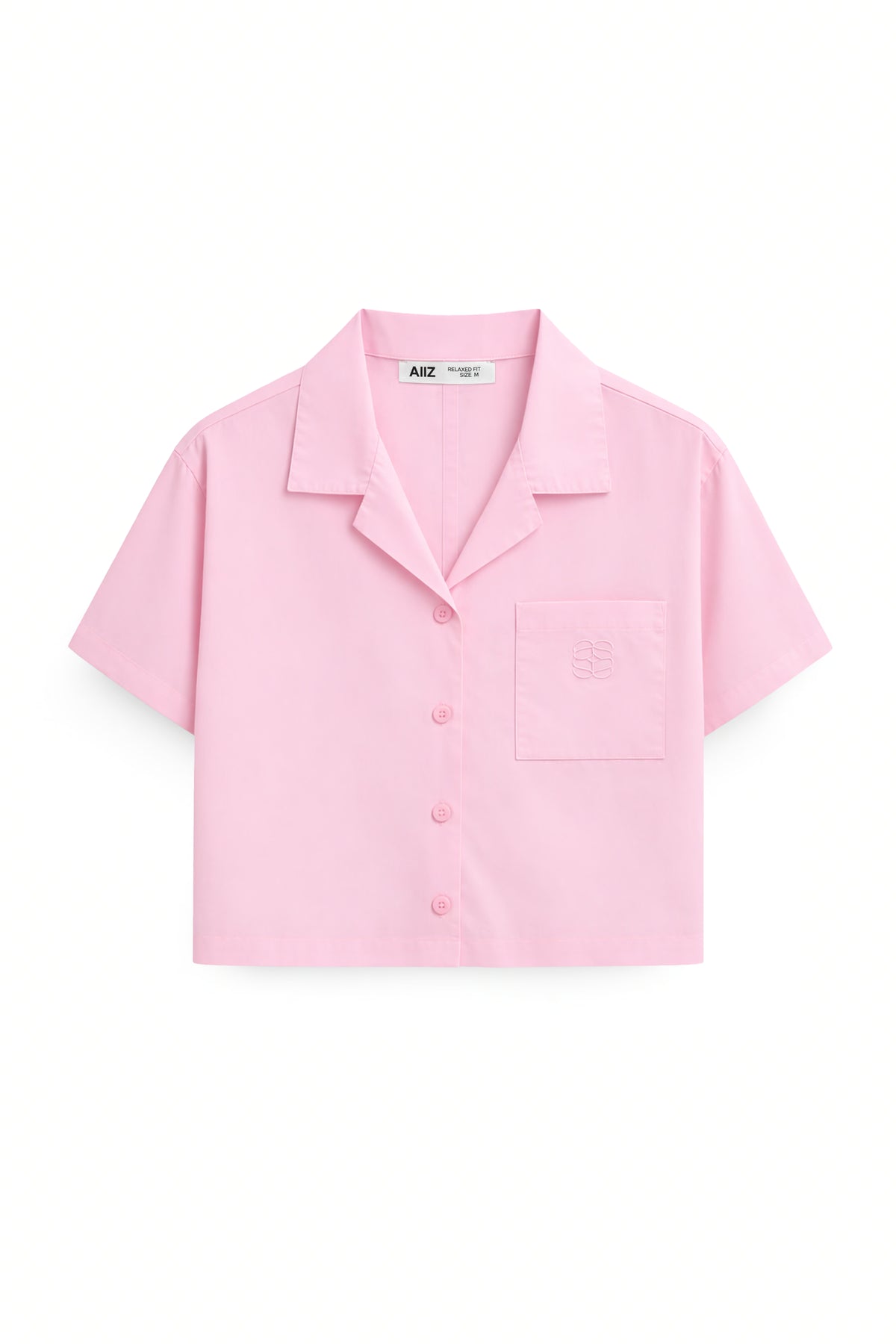 AIIZ Women's Boxy Short Sleeve Shirt