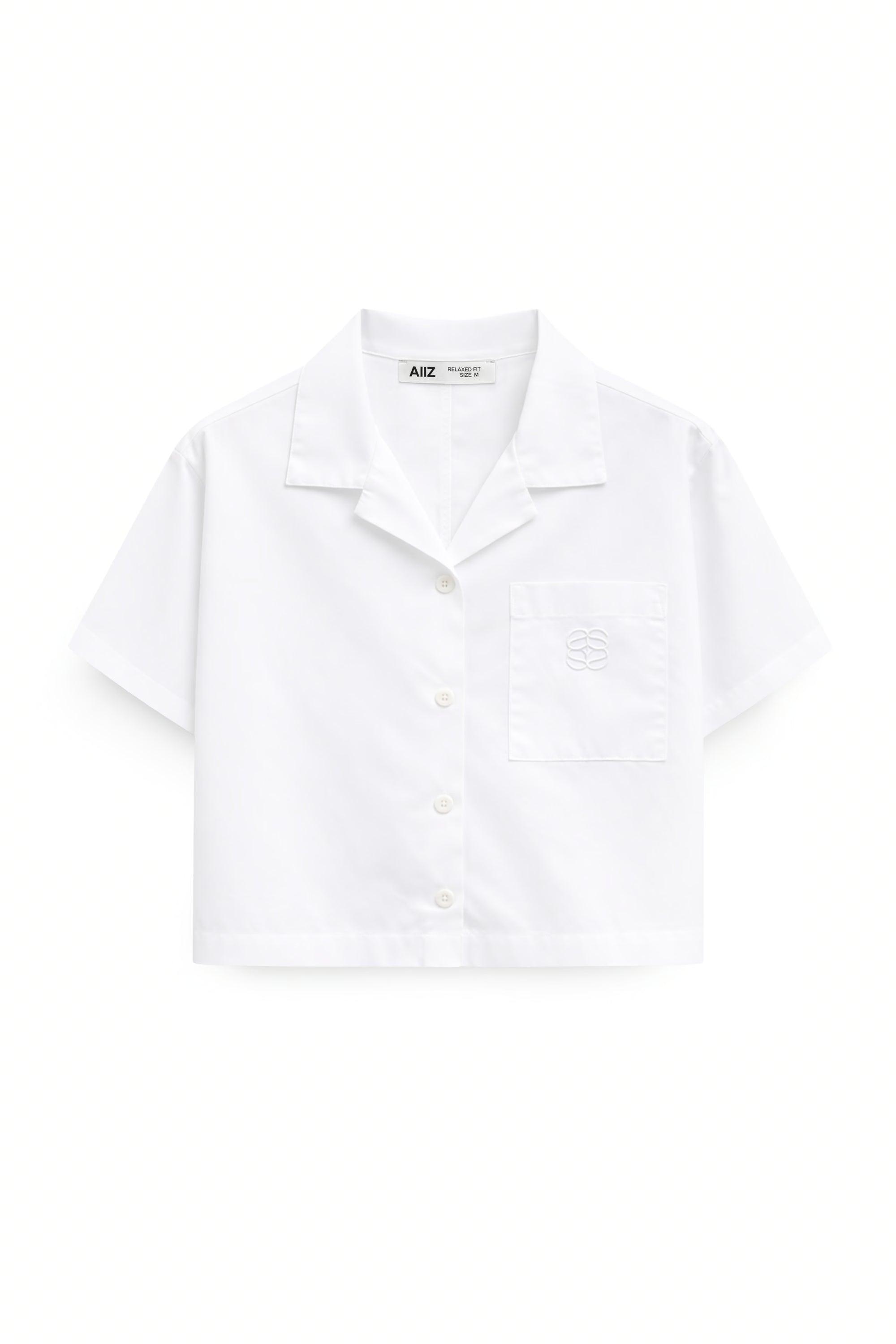 AIIZ Women's Boxy Short Sleeve Shirt