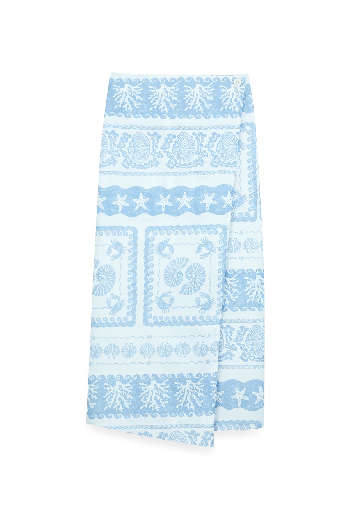 AIIZ Women's Printed Wrap Skirt