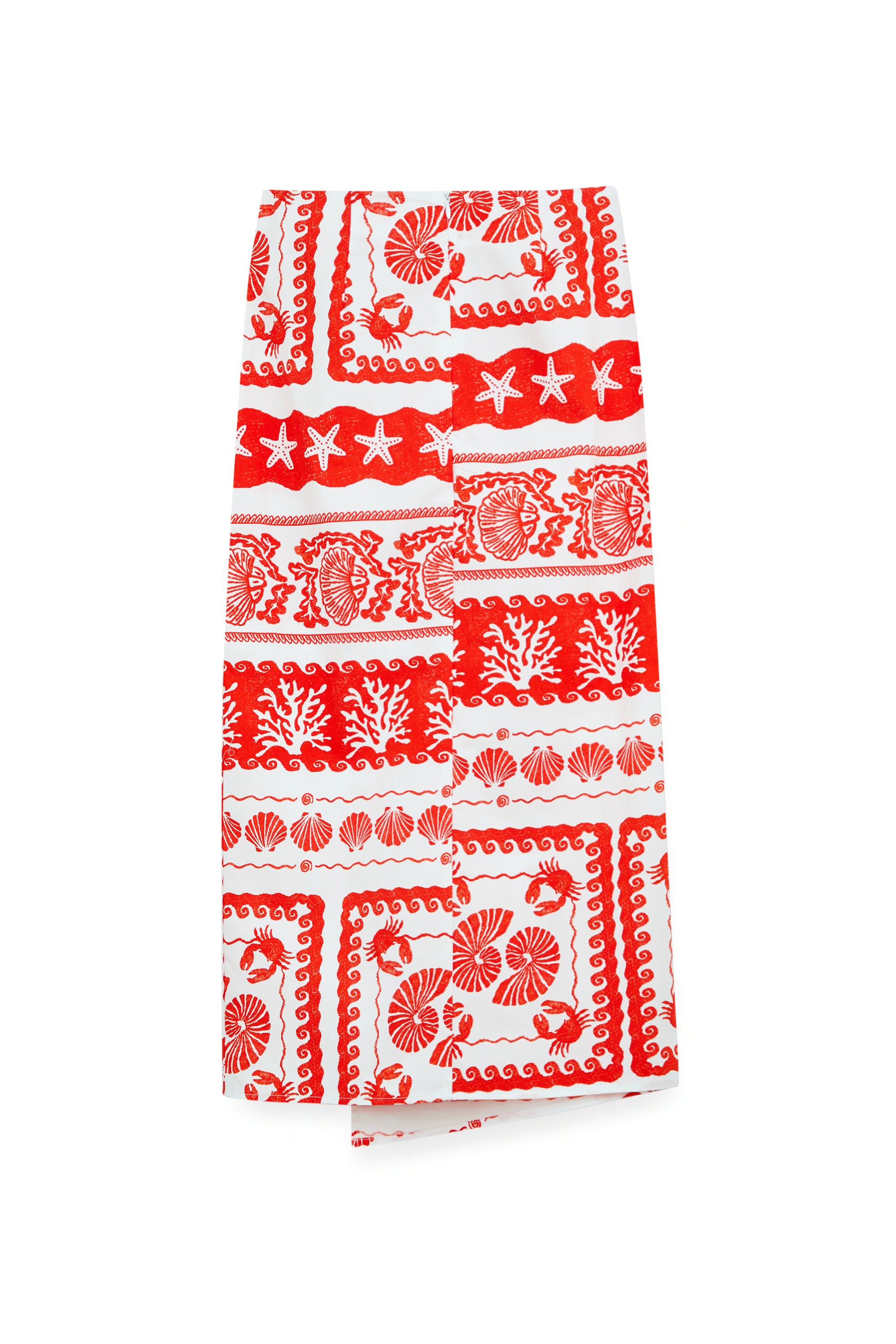AIIZ Women's Printed Wrap Skirt
