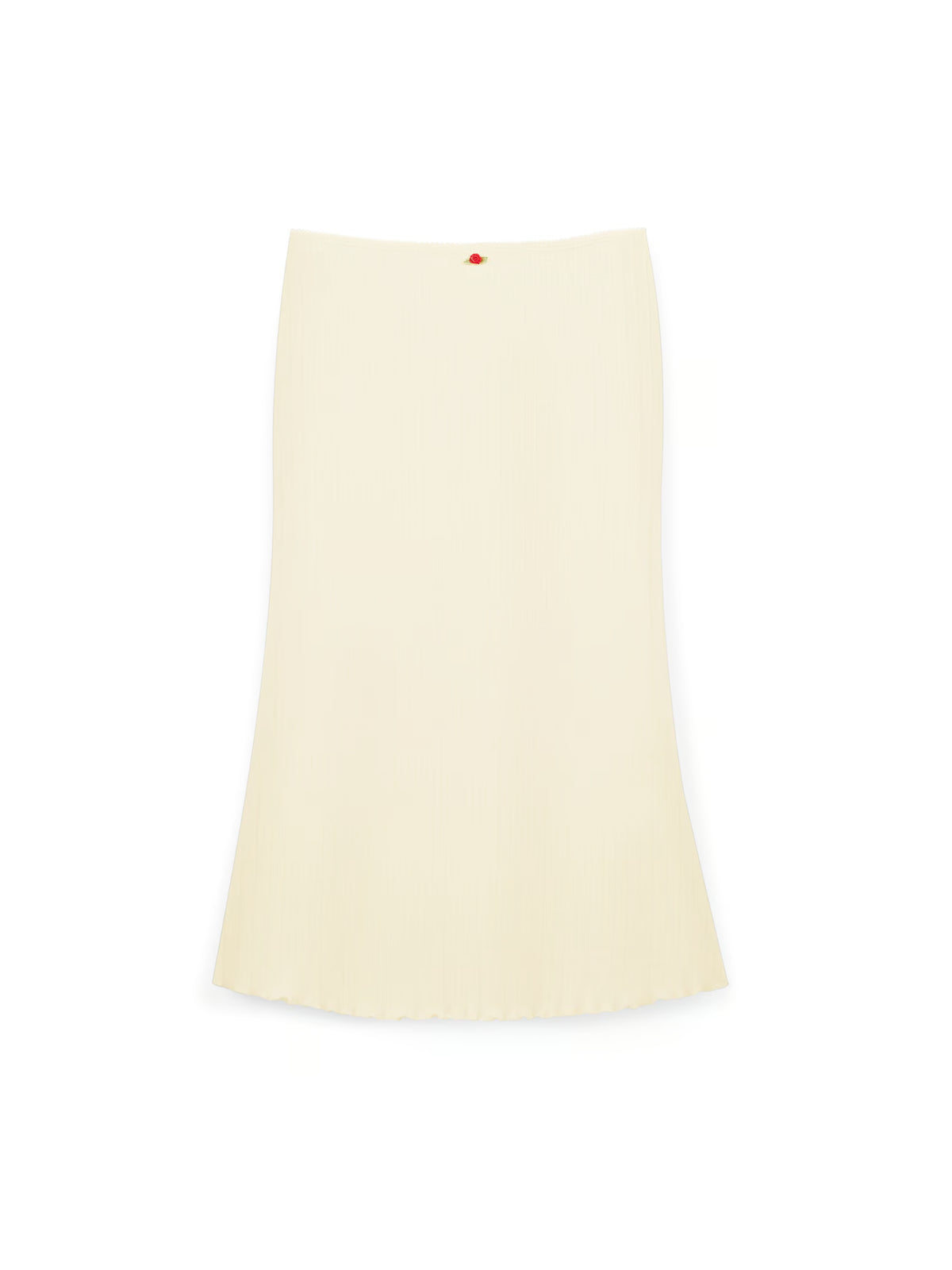 AIIZ (a.moment) Pointelle Midi Skirt (Light Yellow / XS)