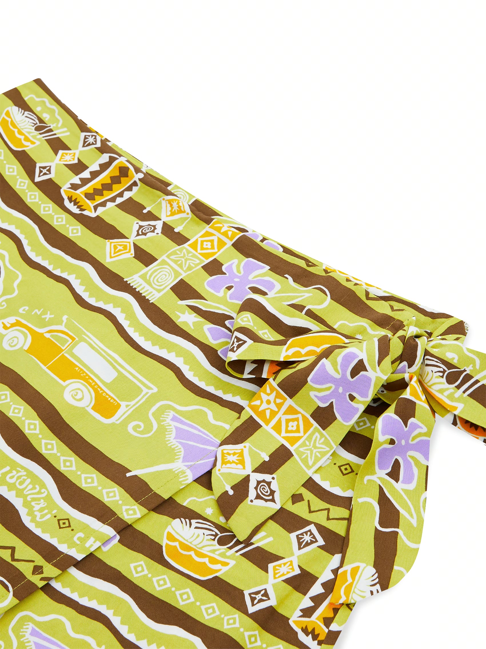 AIIZ Women's Sawasdee Thailand Printed Wrap Skort