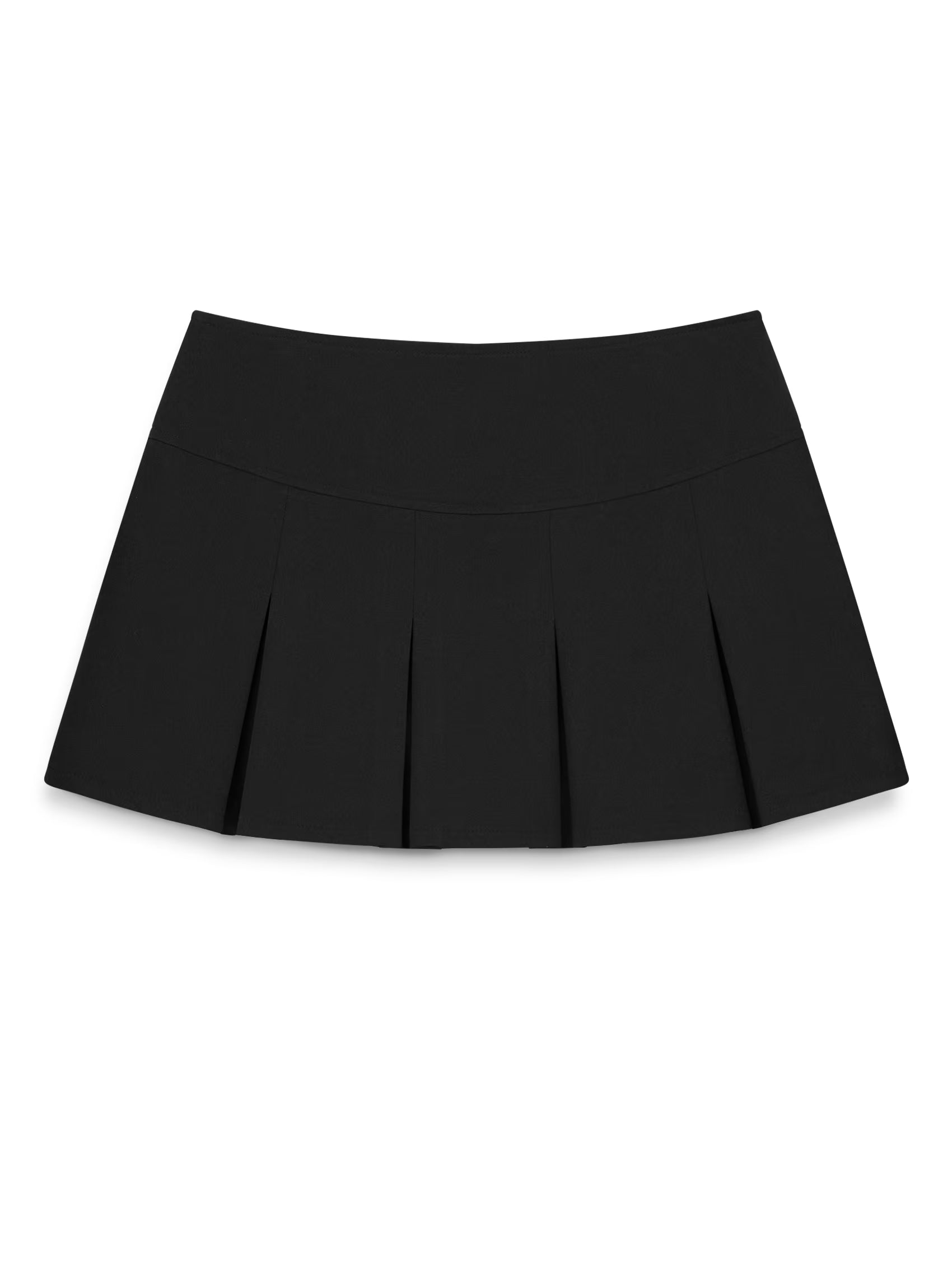 AIIZ (a.moment) Women's Mini Pleat Skirt (Black / 24)