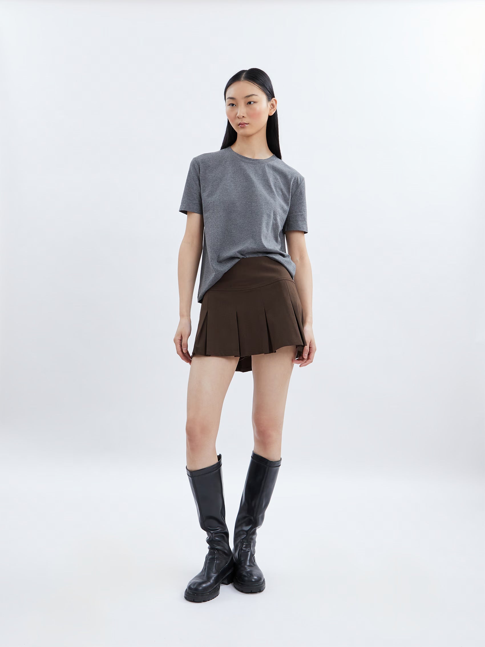 AIIZ (a.moment) Women's Mini Pleat Skirt