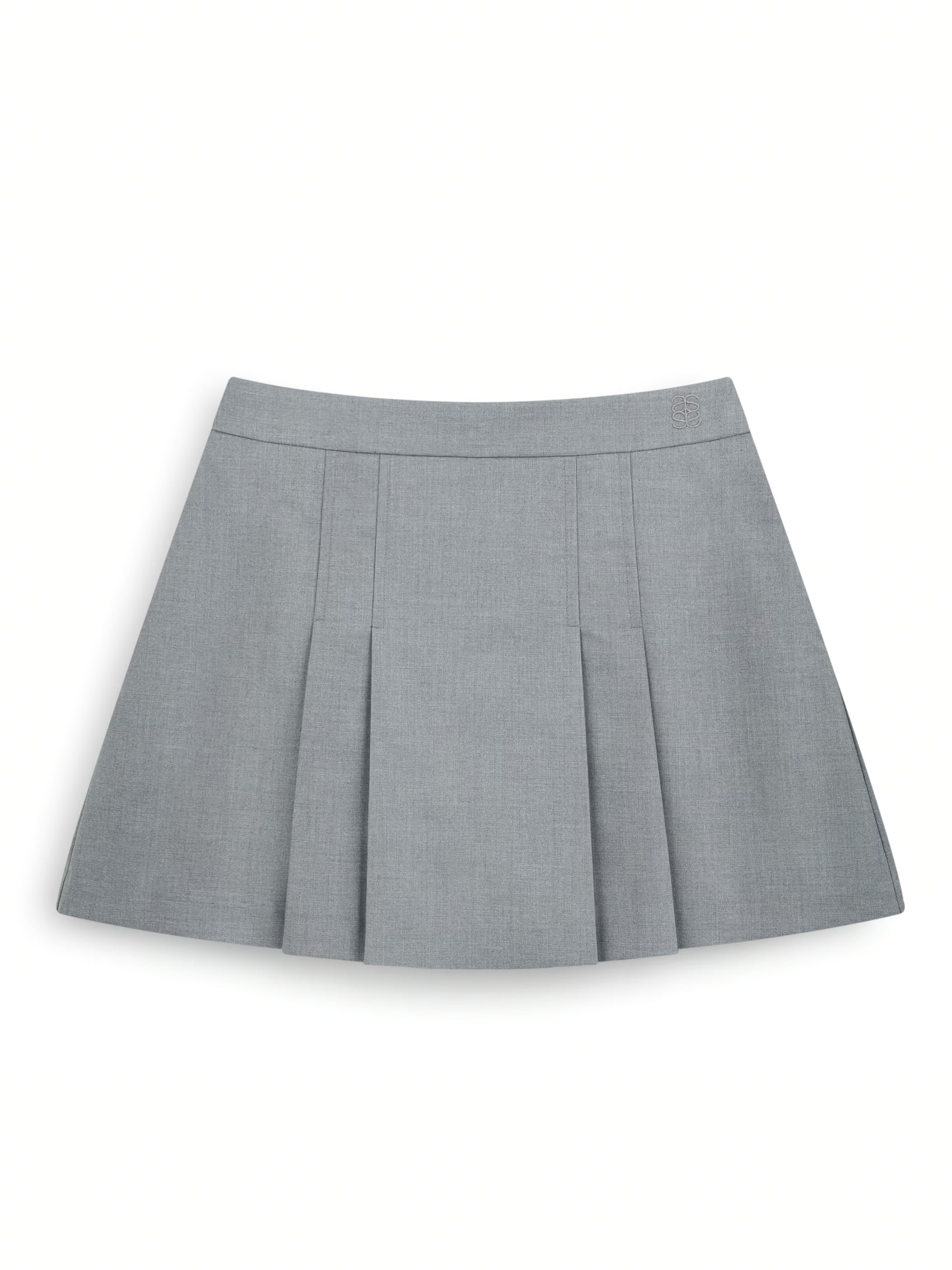 AIIZ Women's Pleated Skorts (Grey / 25)