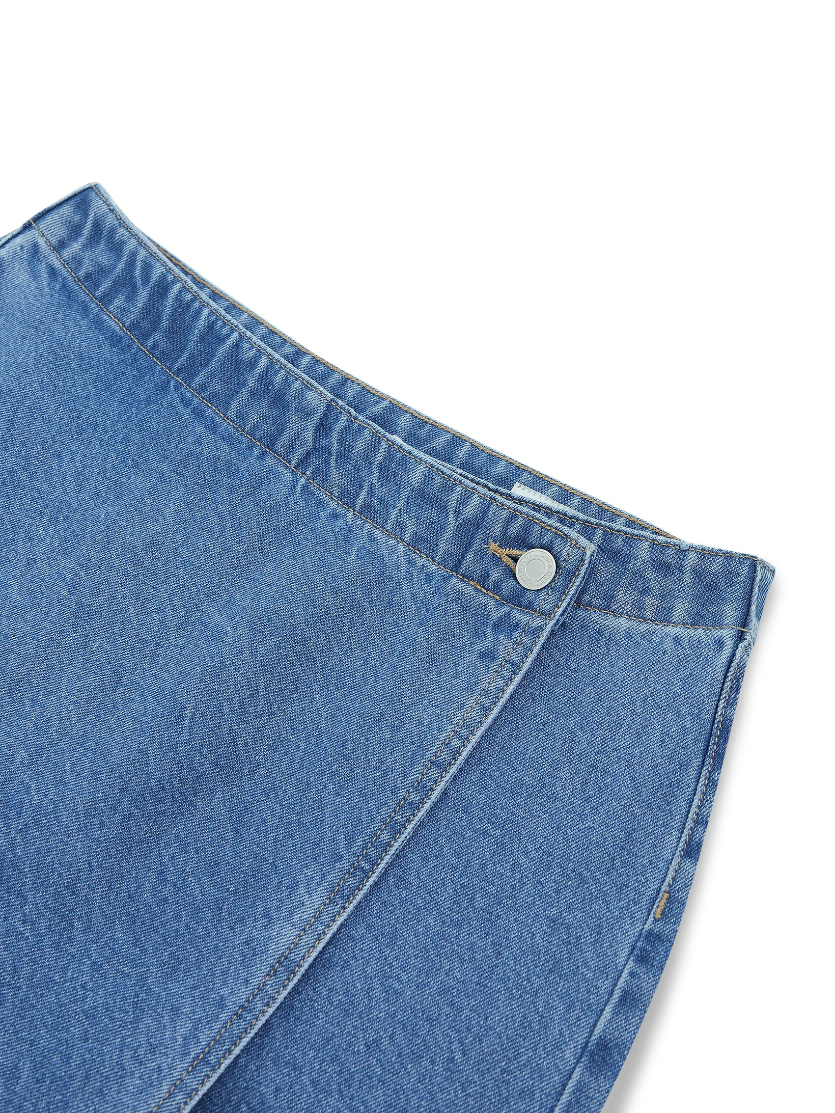 AIIZ Women's Wrapover Denim Skort