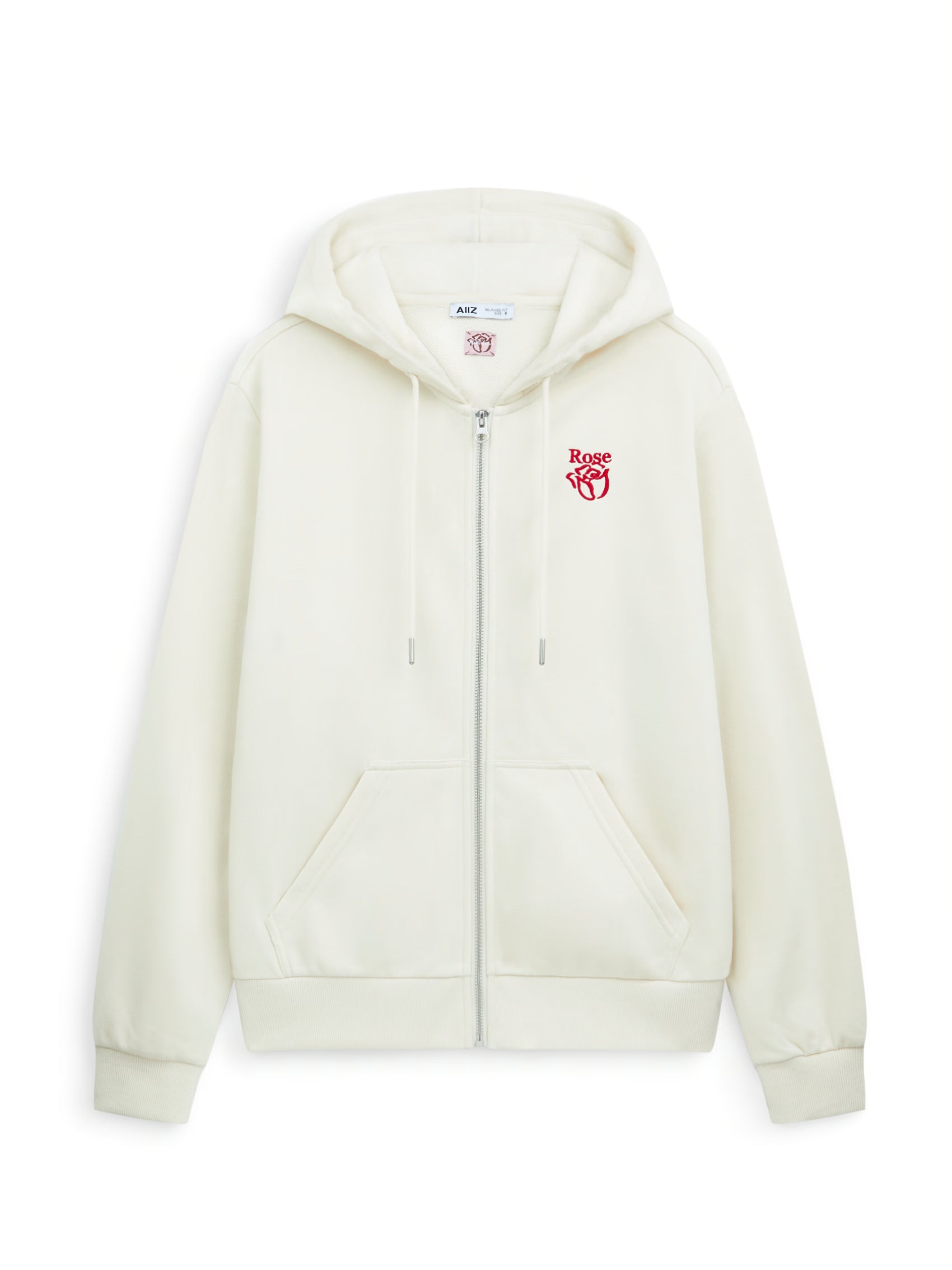 AIIZ Women's Soft French terry Zipper Hoodie