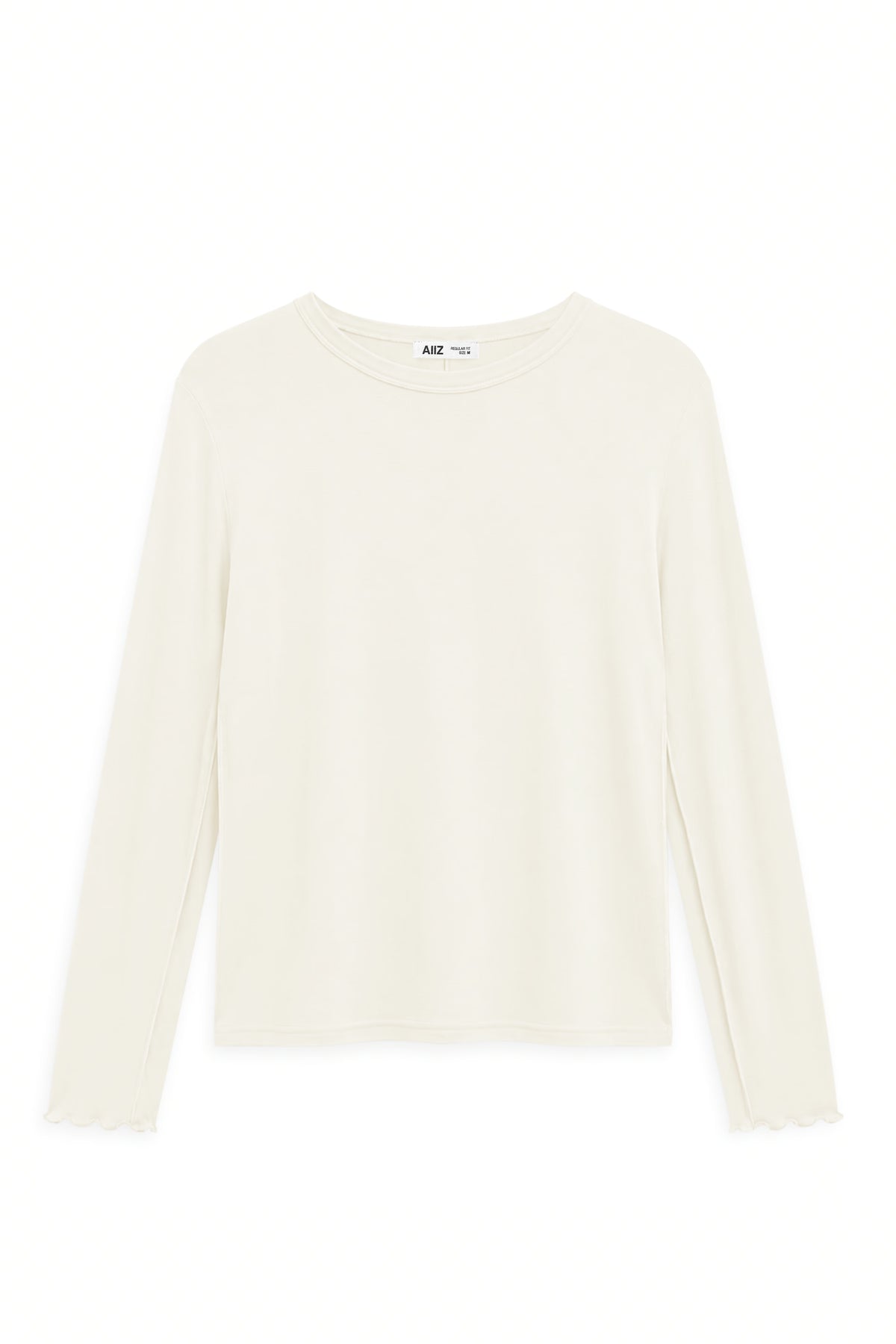 AIIZ Women's Soft Sheer Long Sleeves T-Shirt