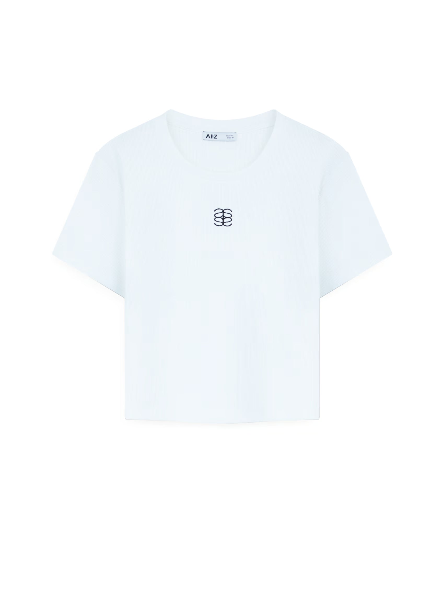 AIIZ Women's Fitted Crop T-Shirt