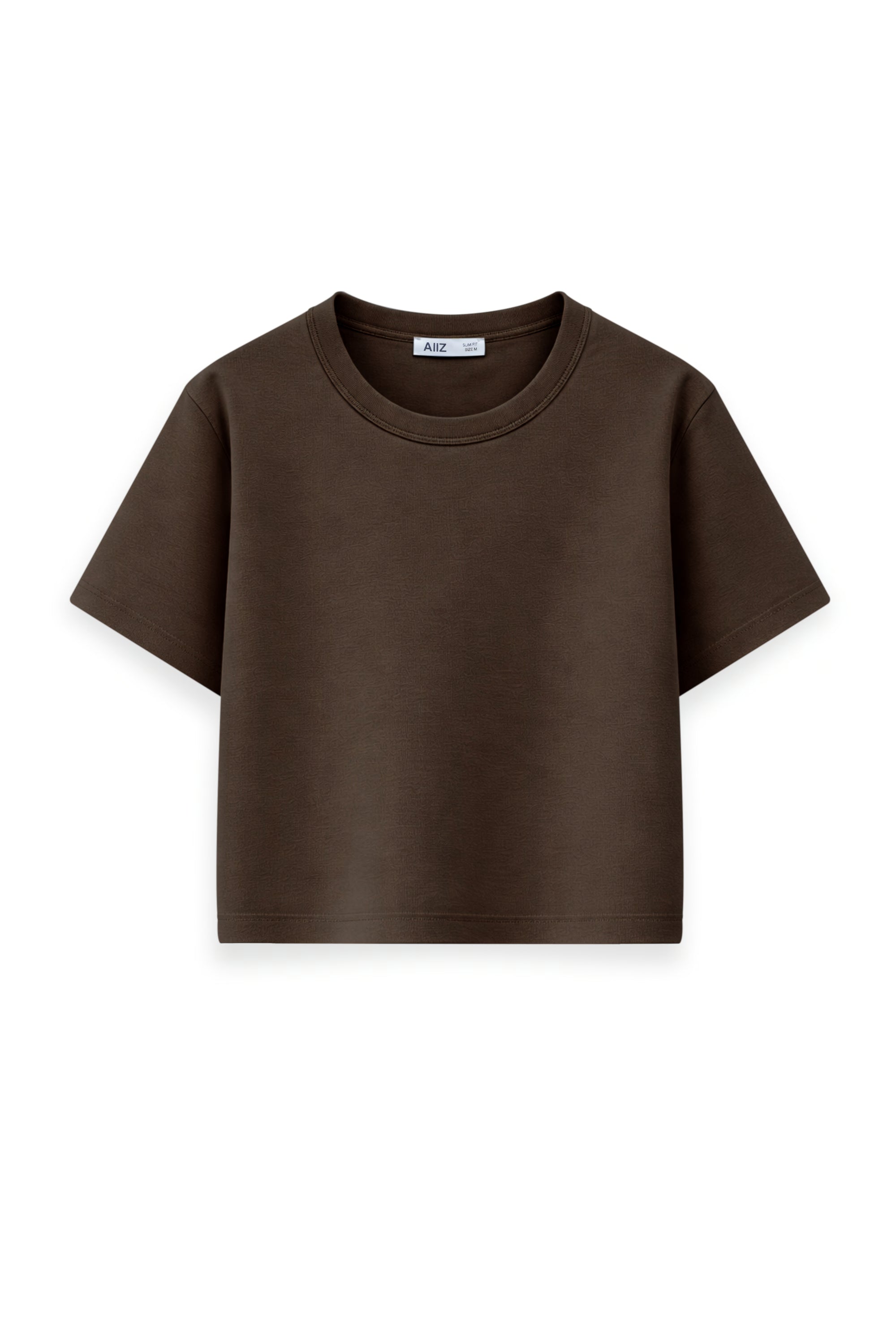 AIIZ Women's Fitted Crop T-Shirt