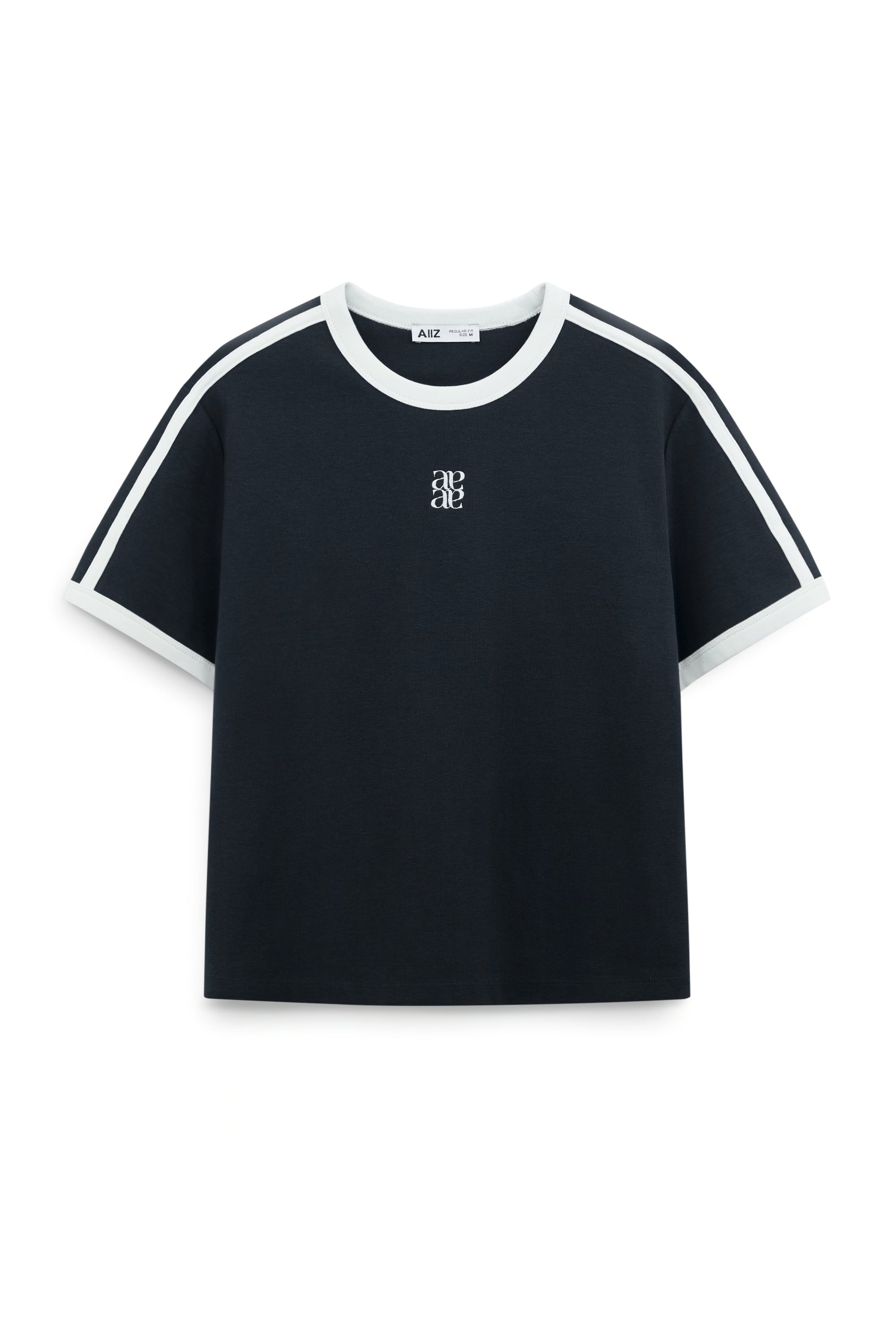 AIIZ Women’s Ringer T-Shirt (Navy / S)