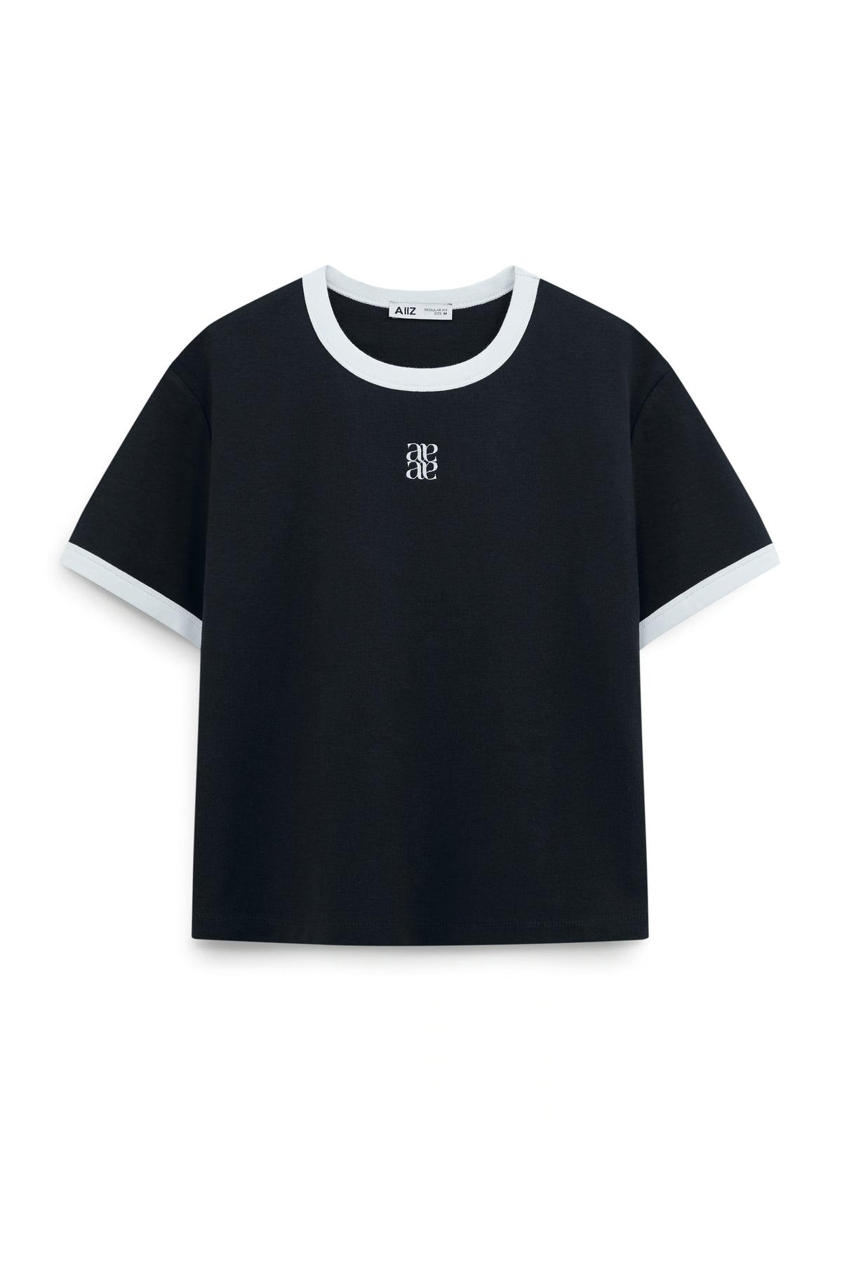 AIIZ Women’s Ringer T-Shirt (Navy / S)