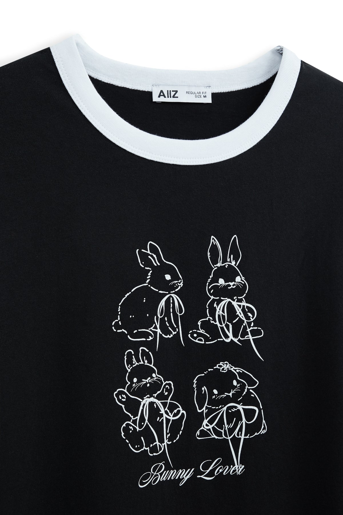 AIIZ Women’s Ringer Graphic T-Shirt