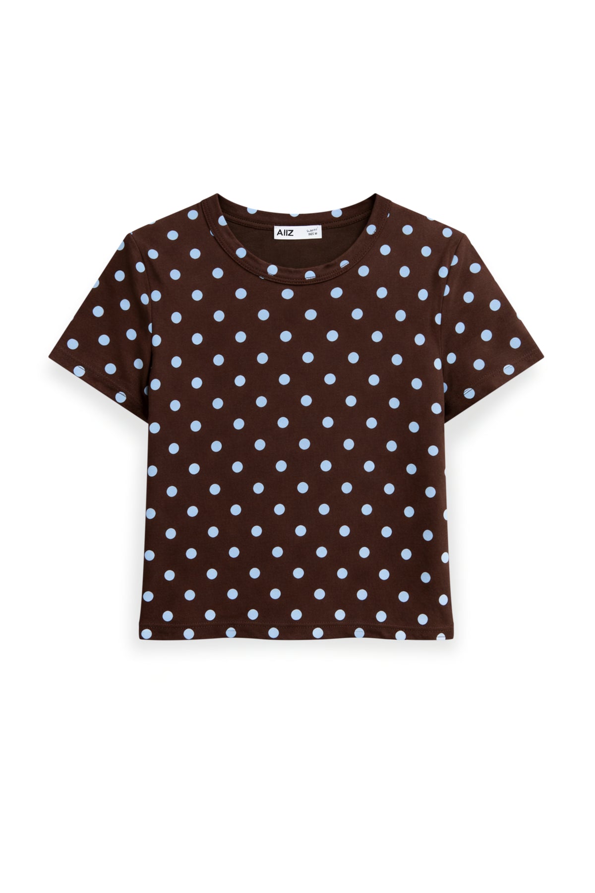 AIIZ Women's Polka dot Printed T-Shirt