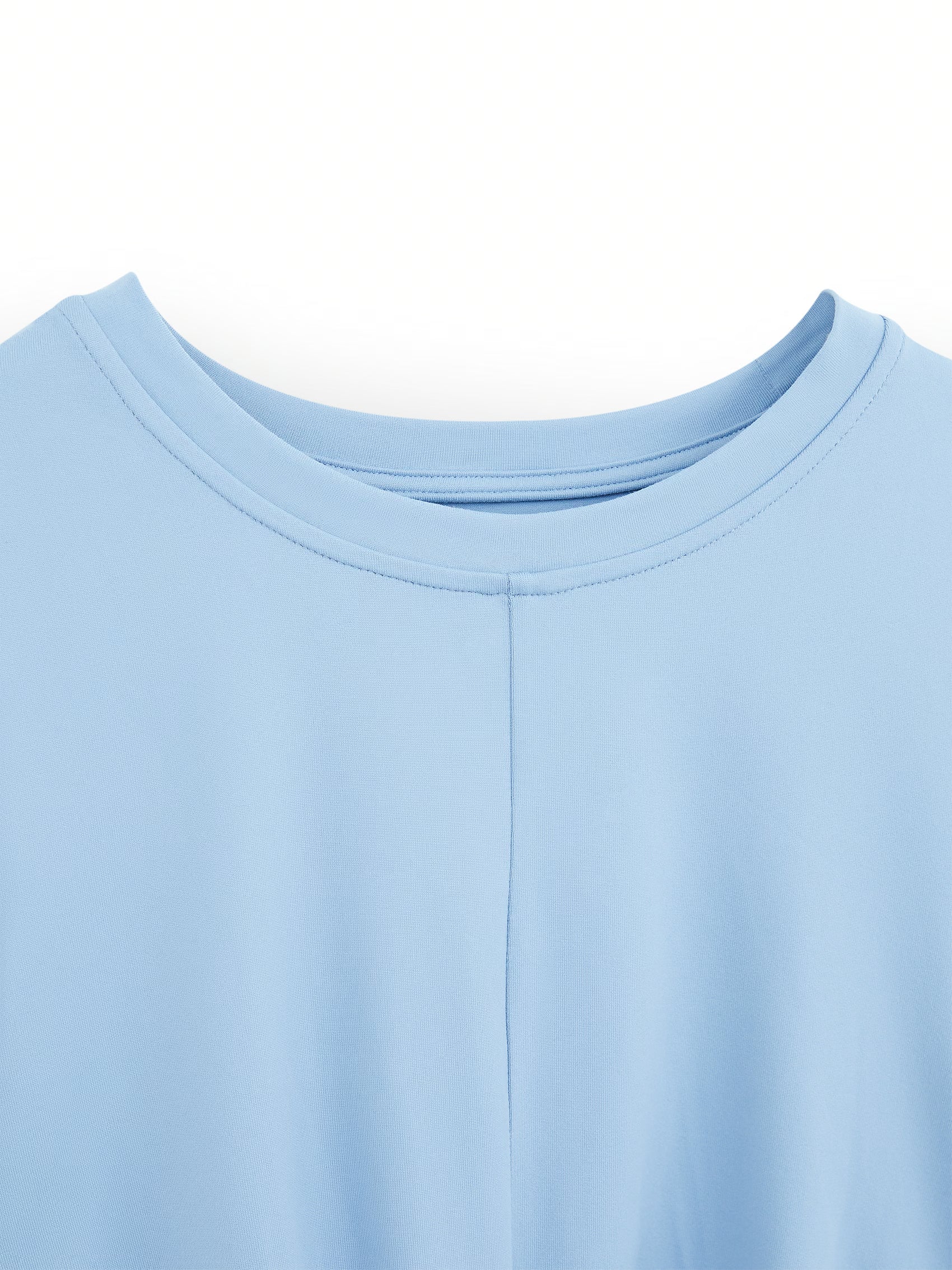 AIIZ Women's Crossover Crop Short Sleeve