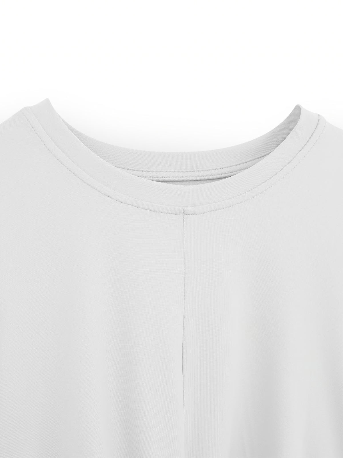 AIIZ Women's Crossover Crop Short Sleeve