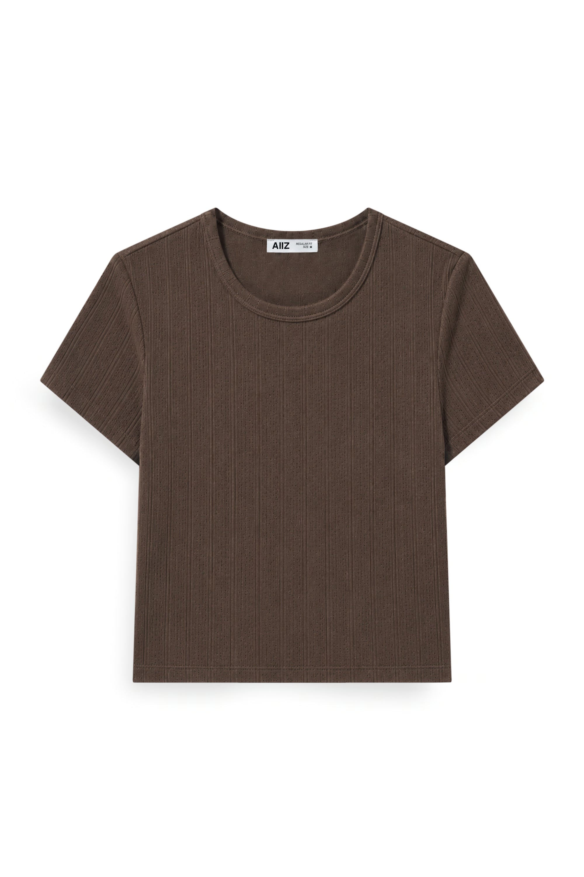 AIIZ Women's Pointelle Super Soft T-Shirt