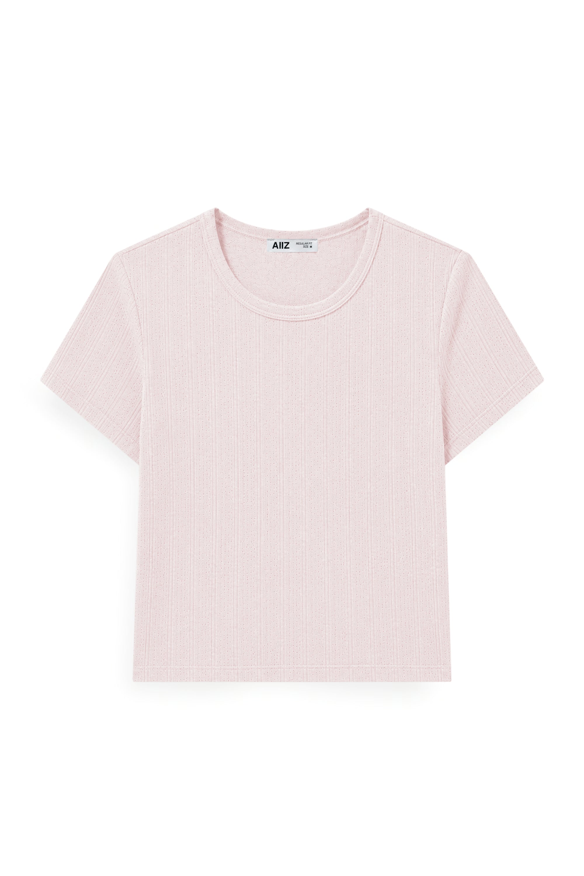 AIIZ Women's Pointelle Super Soft T-Shirt