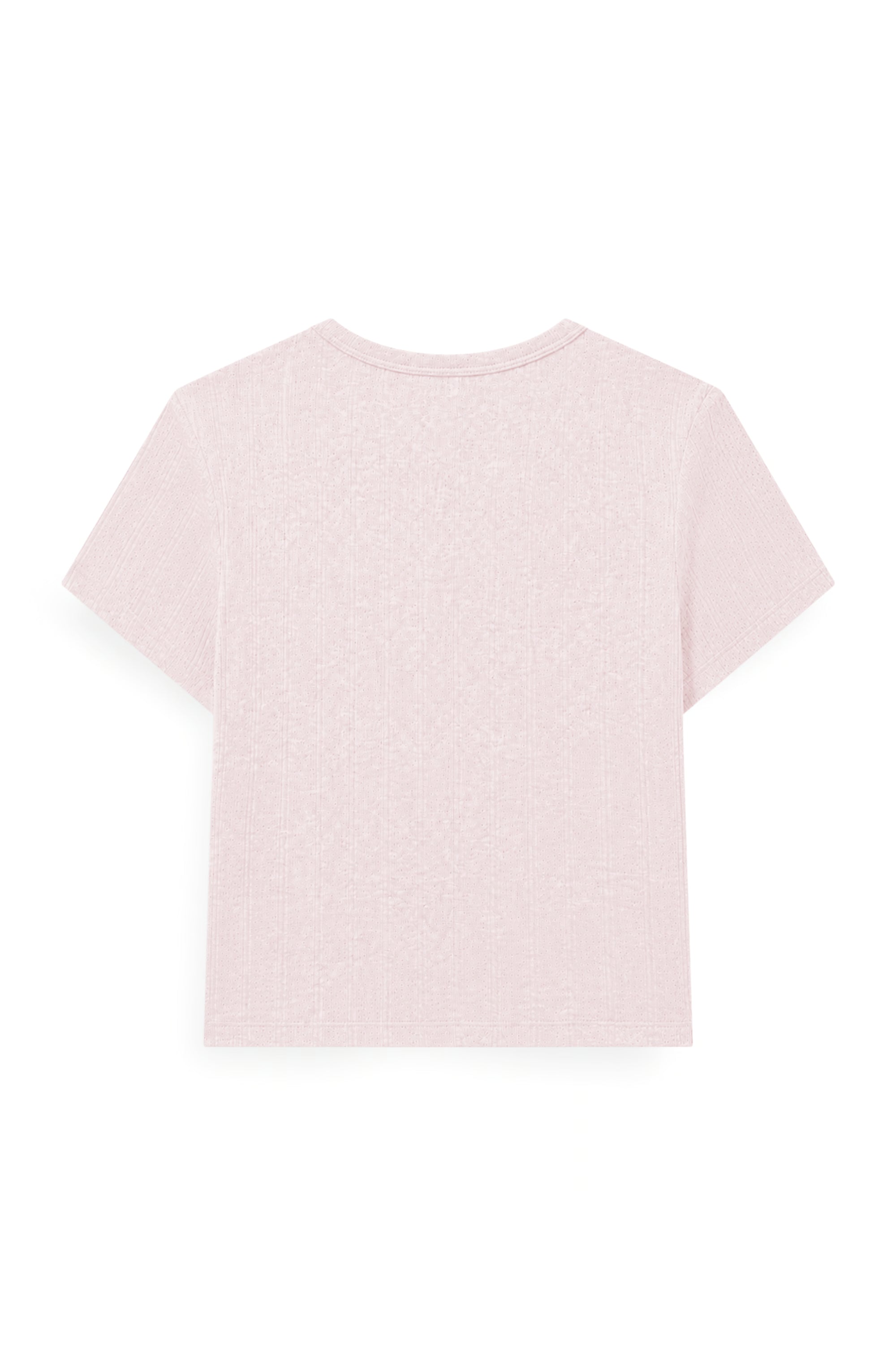 AIIZ Women's Pointelle Super Soft T-Shirt