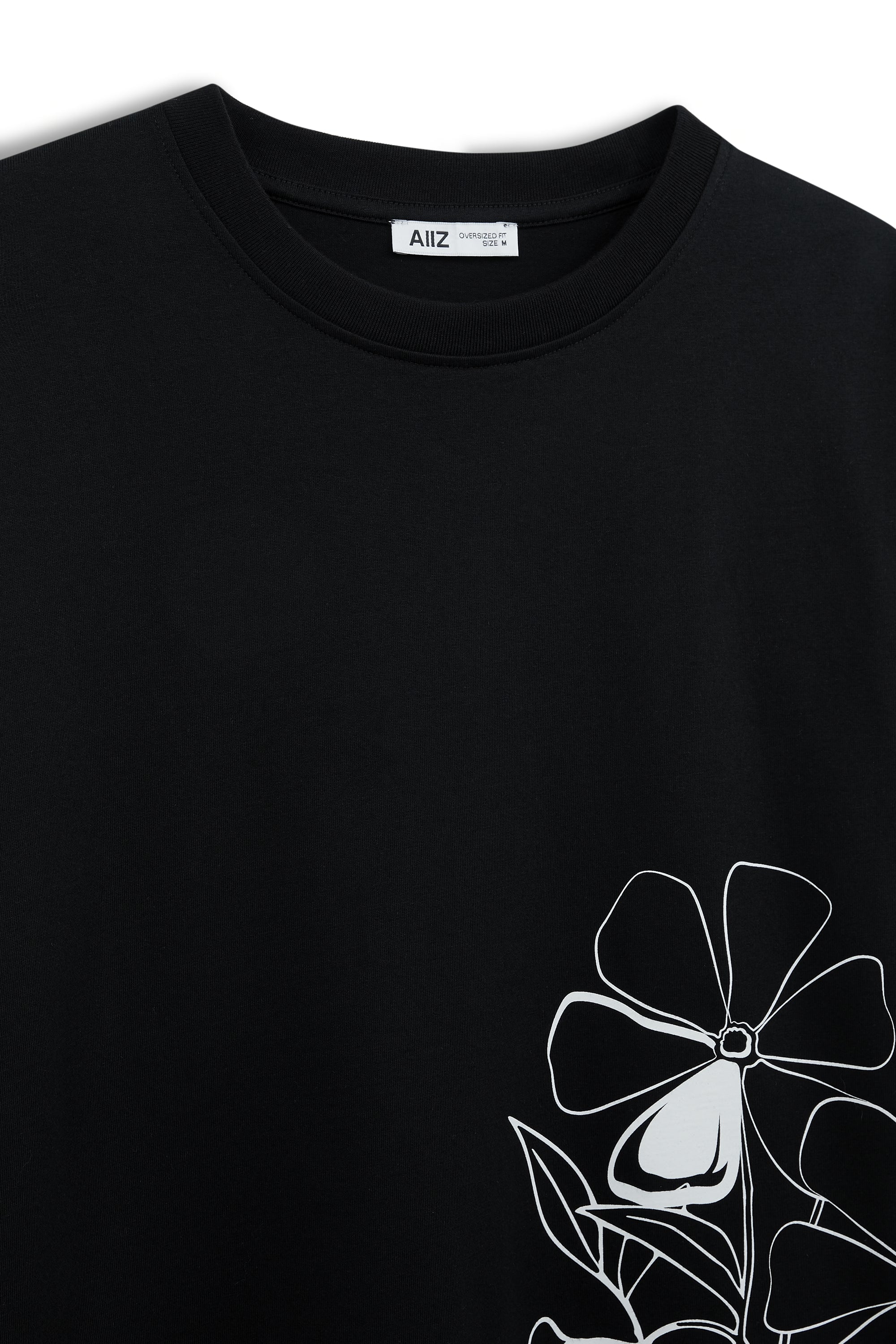 AIIZ Women's Graphic Oversized T-Shirt