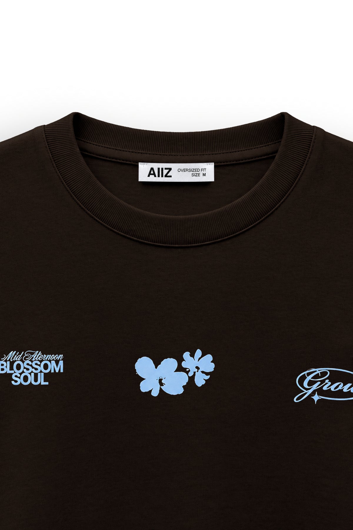 AIIZ Women's Oversized Printed T-Shirt